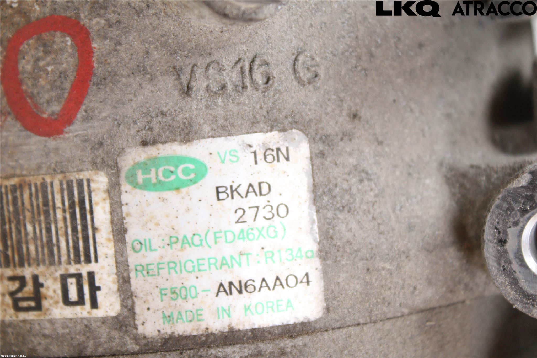 Kia CEED 06-12 Varme Ac Kompressor