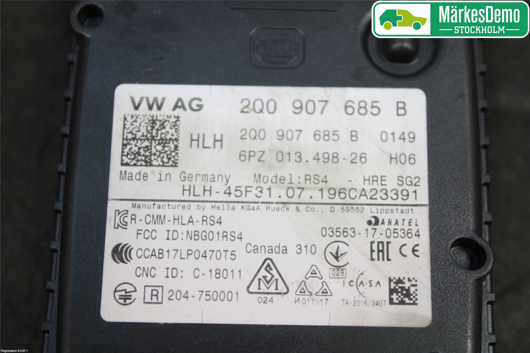 Skoda KODIAQ 17-24 Sensor Kollisjonsbeskyttelse