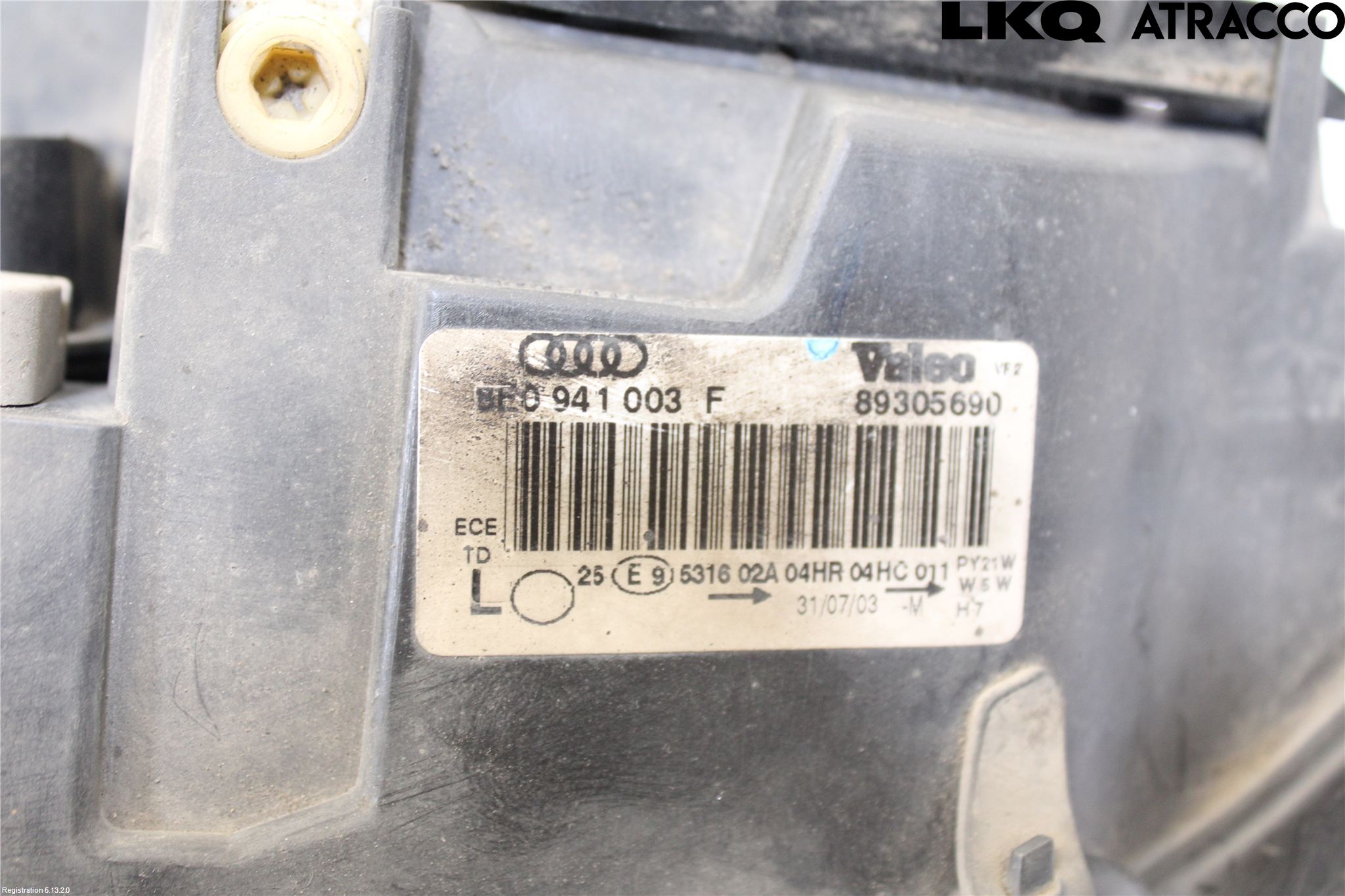 Audi A4/S4 01-05 Frontlykt Venstre