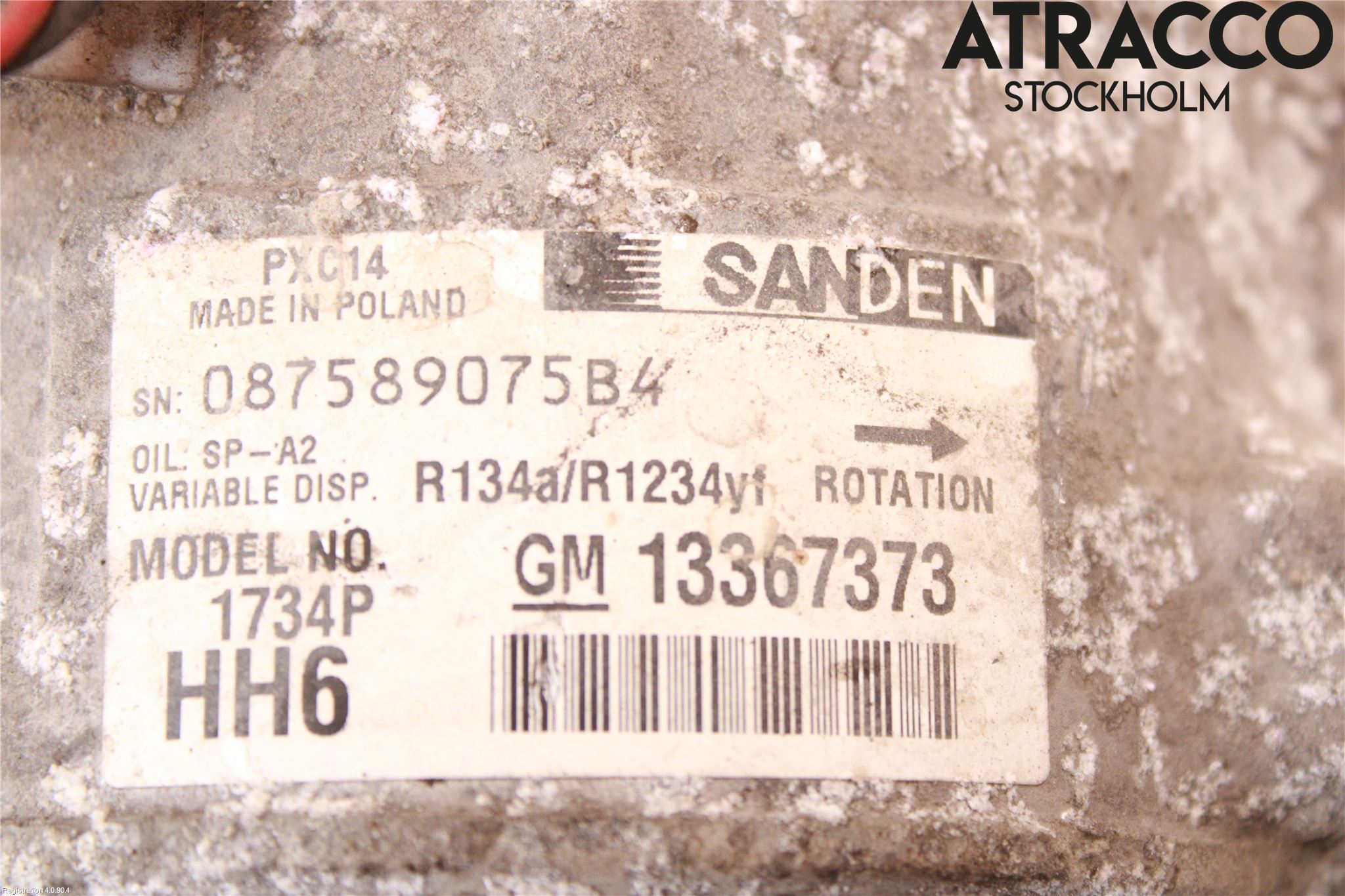Opel INSIGNIA 09-16 Varme Ac Kompressor