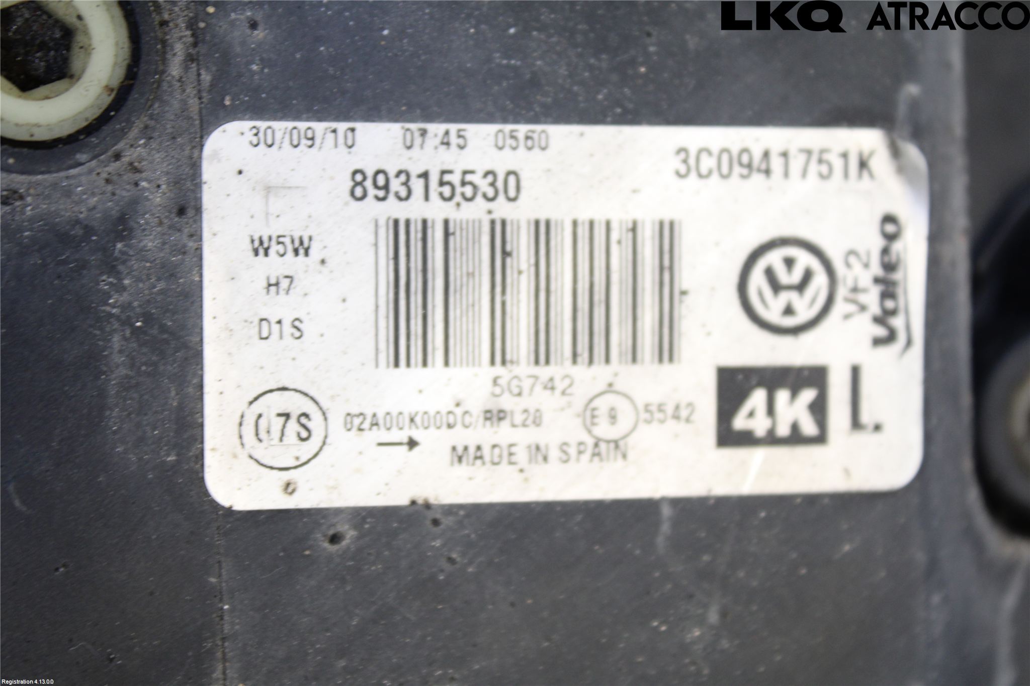 Volkswagen VW PASSAT 05-11 Frontlykt Venstre