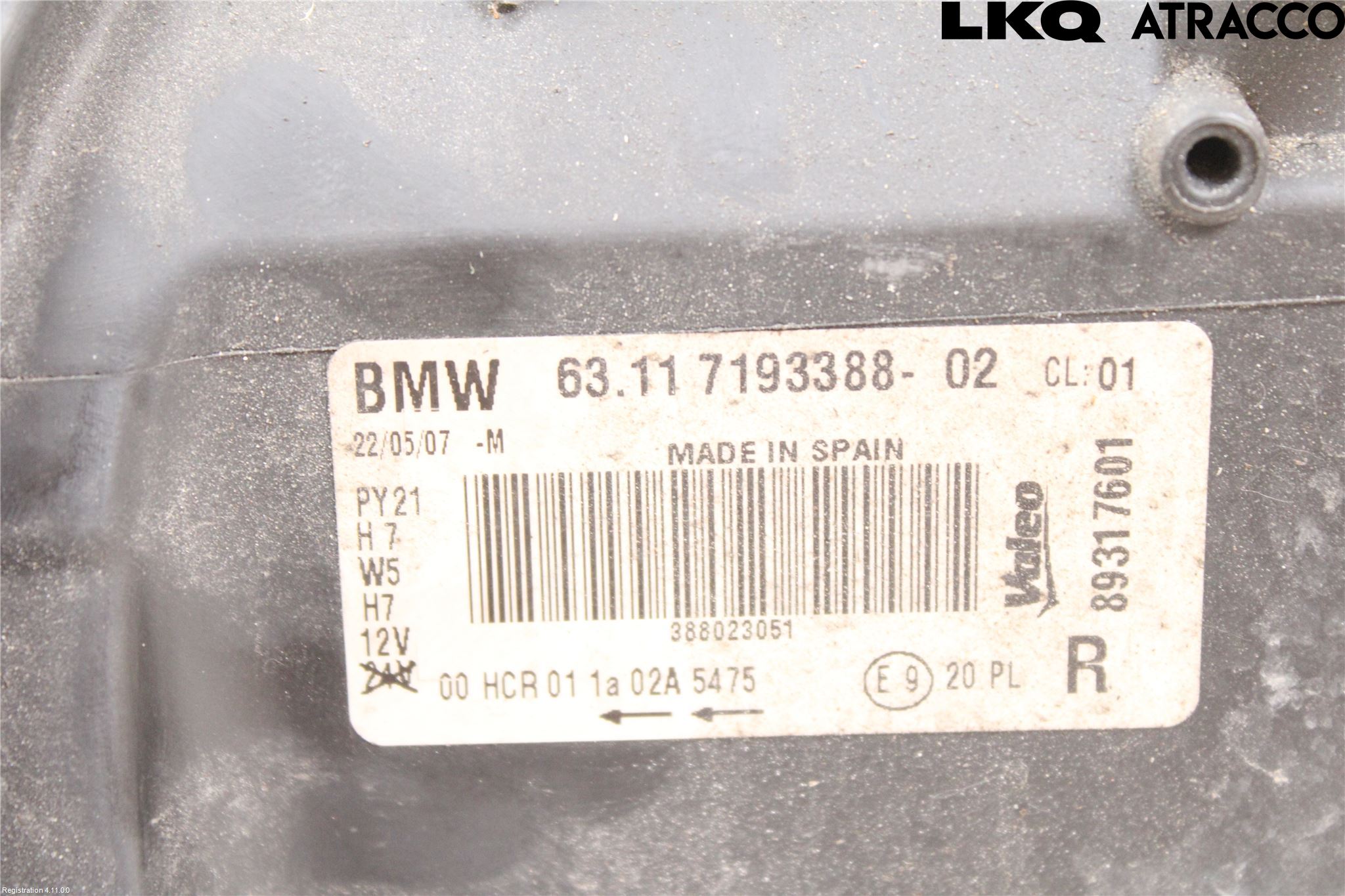 BMW 1 E87/81 5D/3D 03-11 Frontlykt Høyre