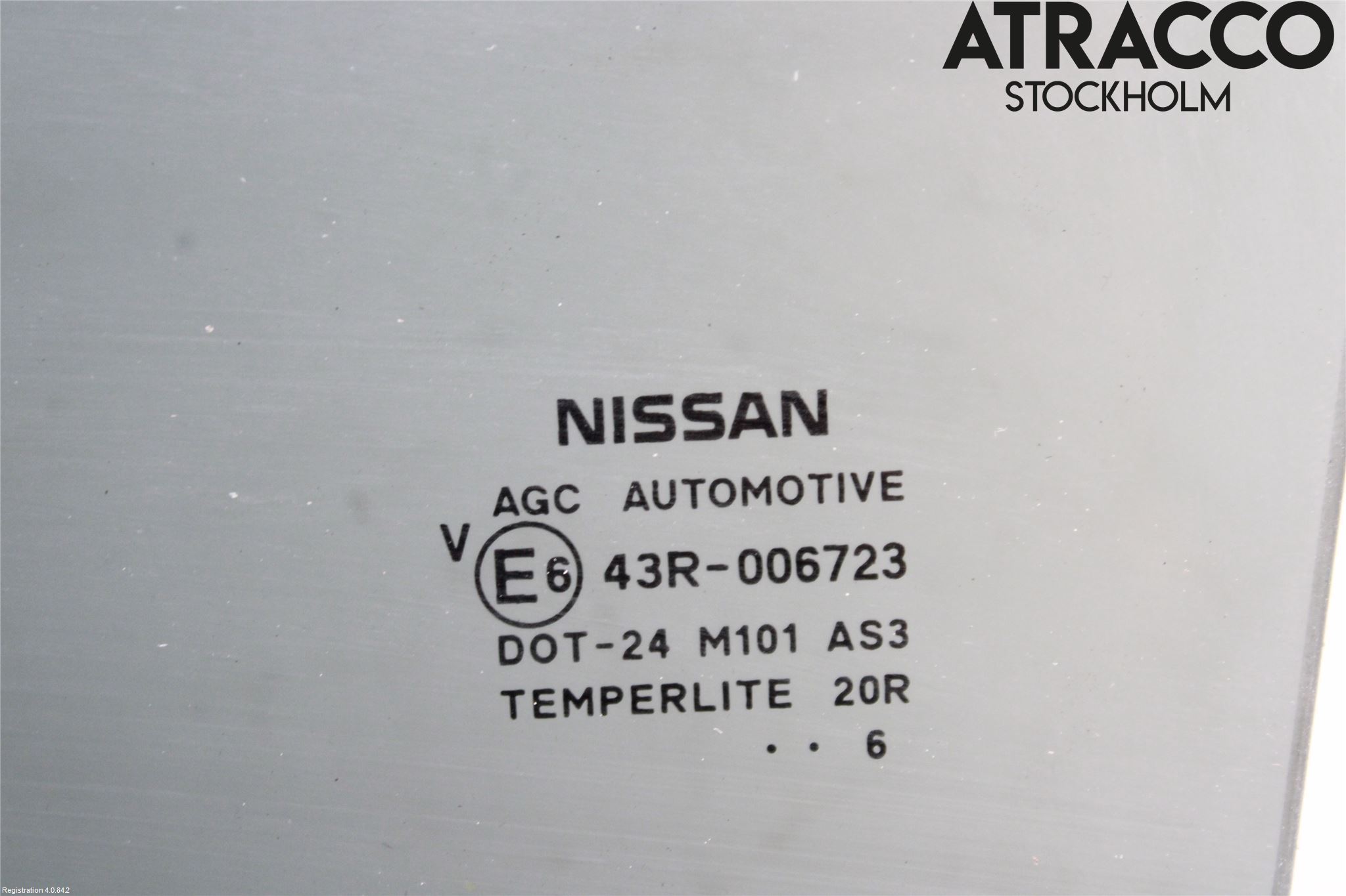 Nissan JUKE 14-19 Dørrute Bak Venstre 4Dørs