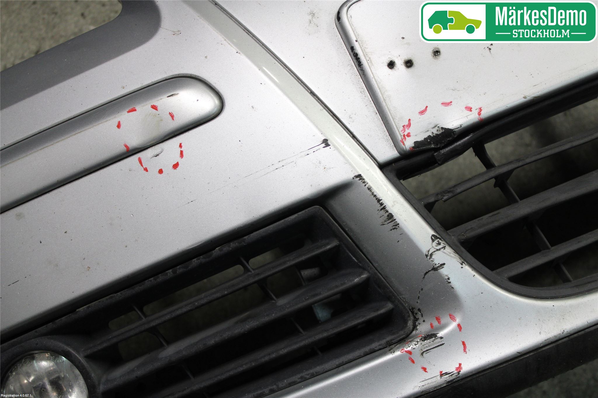 Volkswagen VW POLO 05-09 Støtfanger Foran Plastdeksel