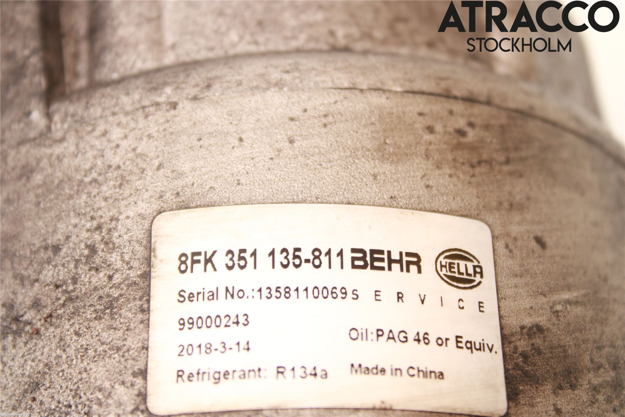 Opel ZAFIRA B 06-14 Varme Ac Kompressor