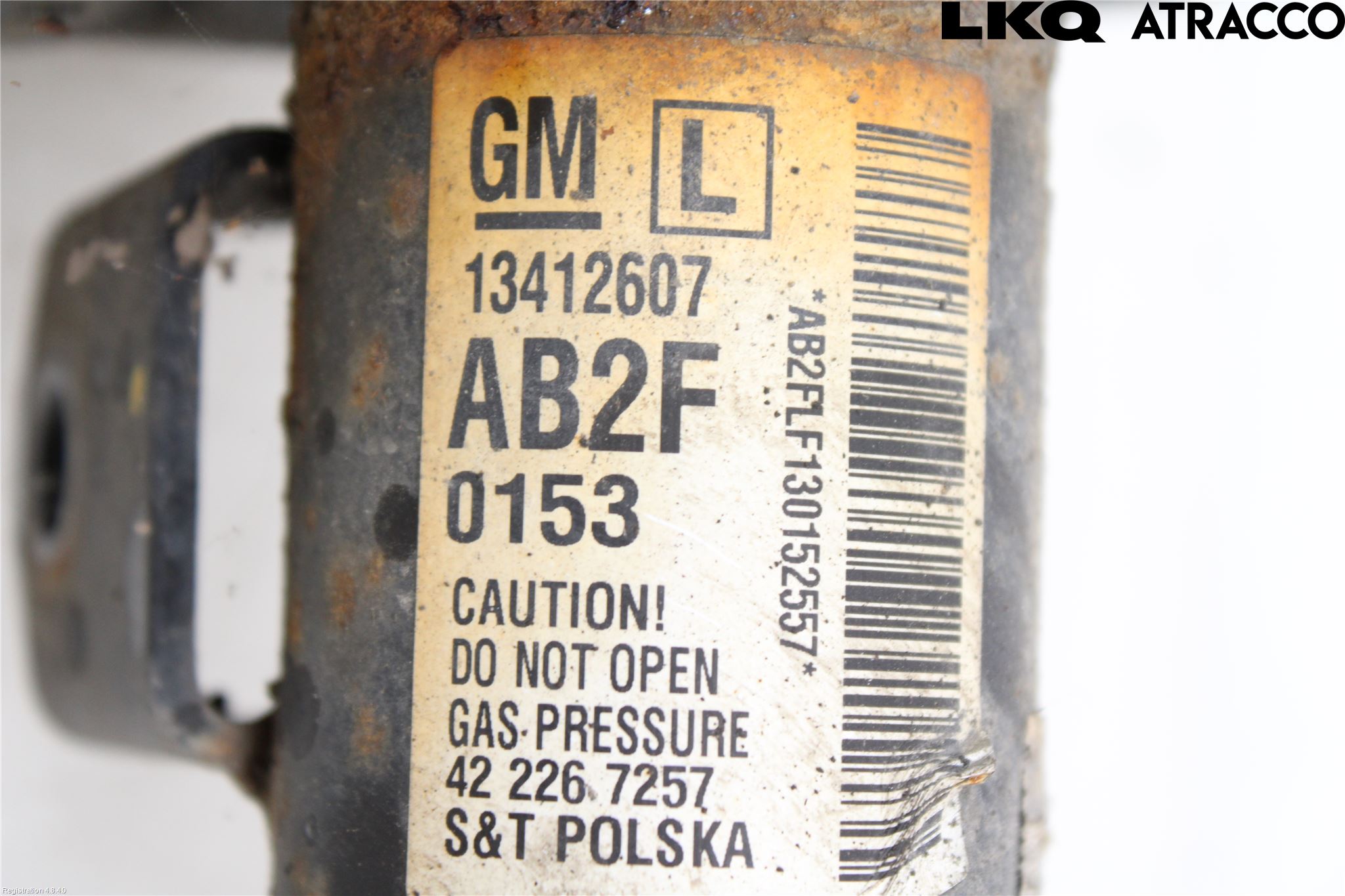 Opel ASTRA J 10-15 Fjærbein Foran Venstre