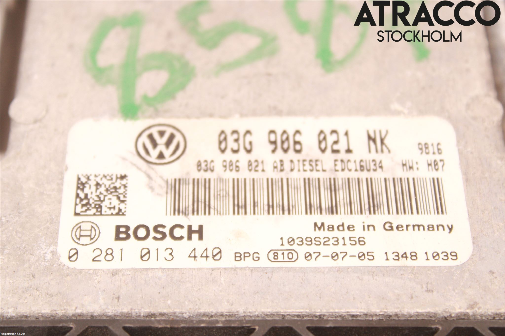 Volkswagen VW PASSAT 05-11 Styreenhet Dieselpumpe