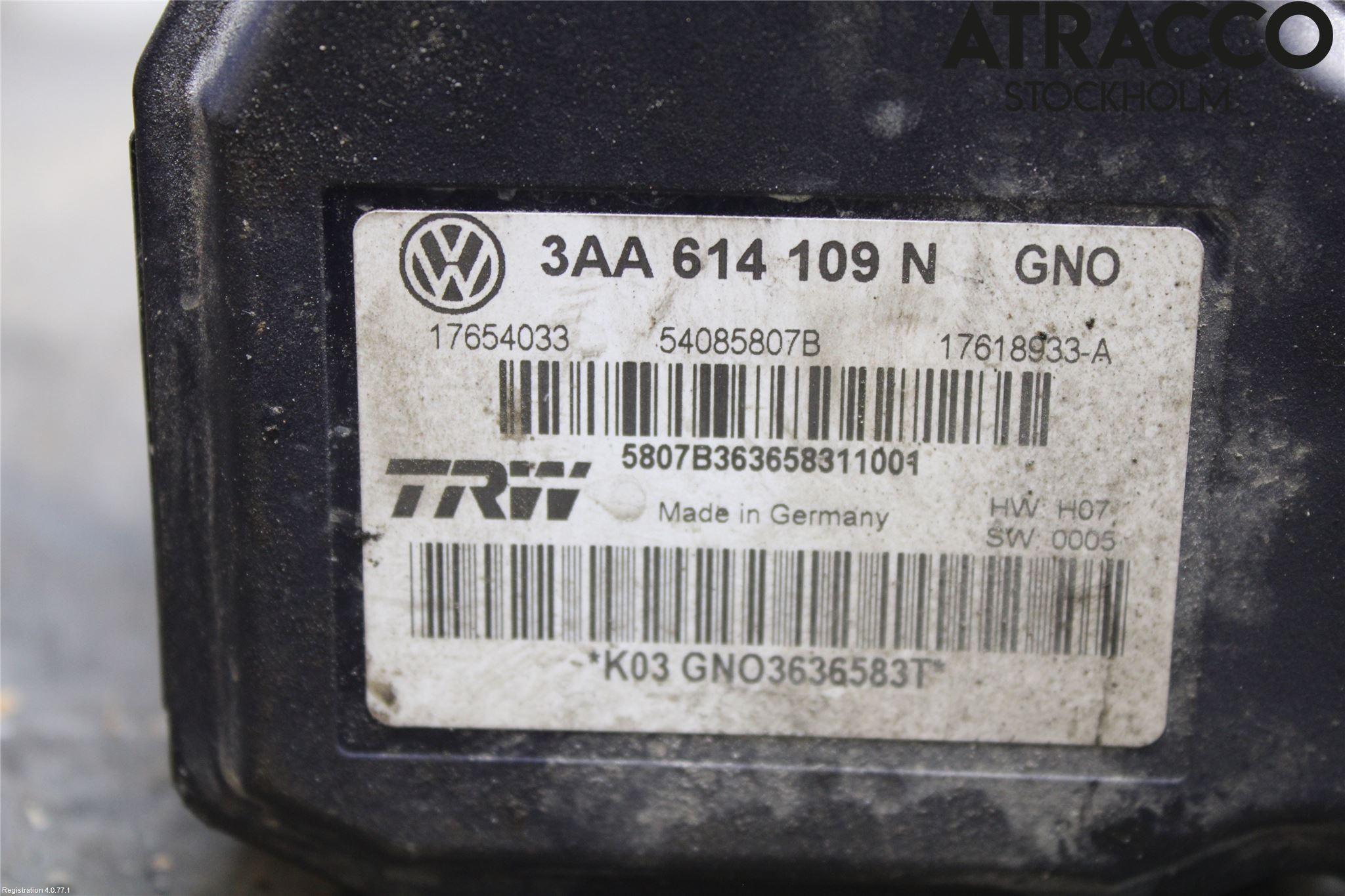 Volkswagen VW PASSAT CC 08-16 Abs Hydraulikkaggregat