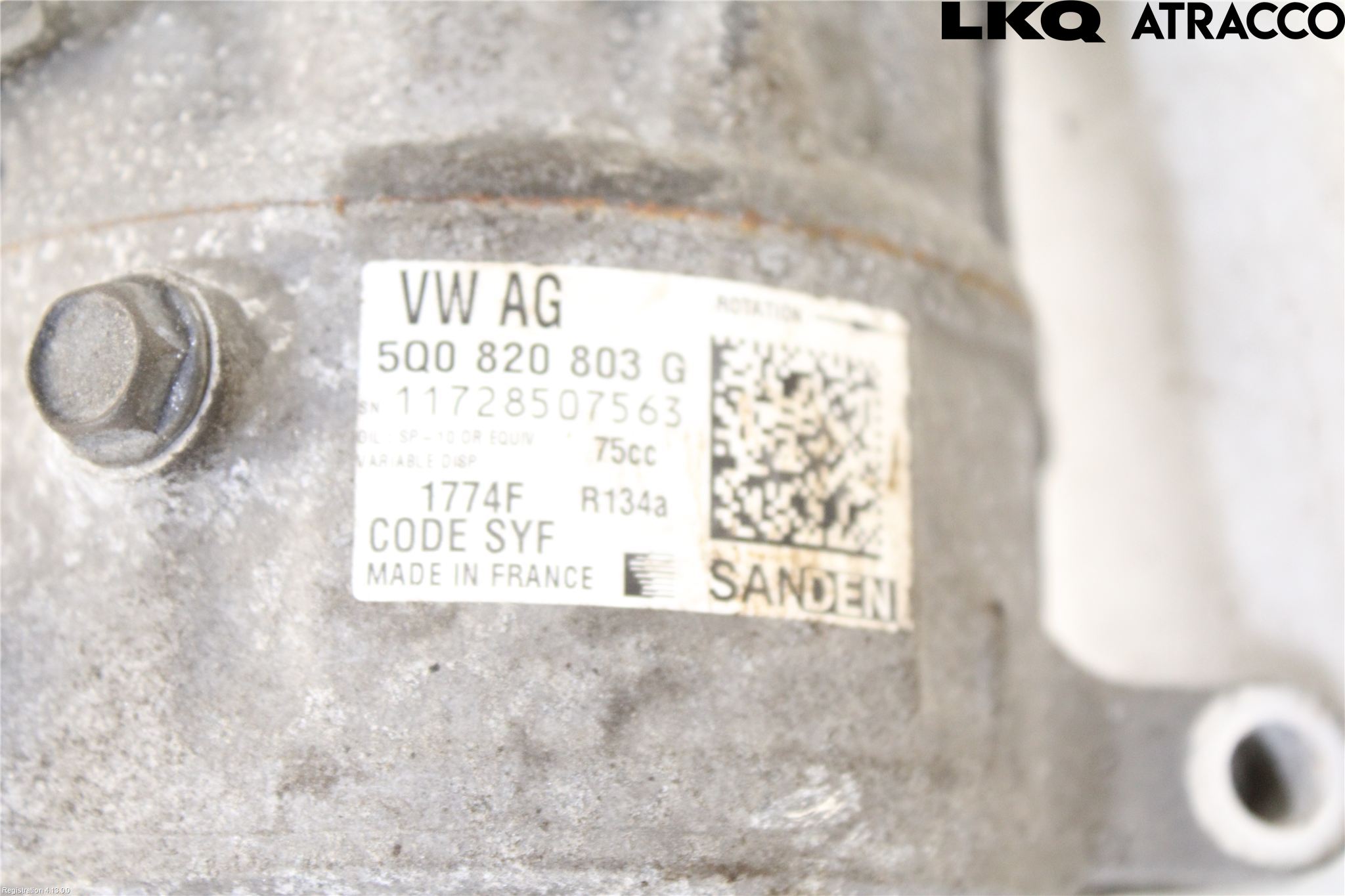 Volkswagen VW PASSAT 15-19 Varme Ac Kompressor