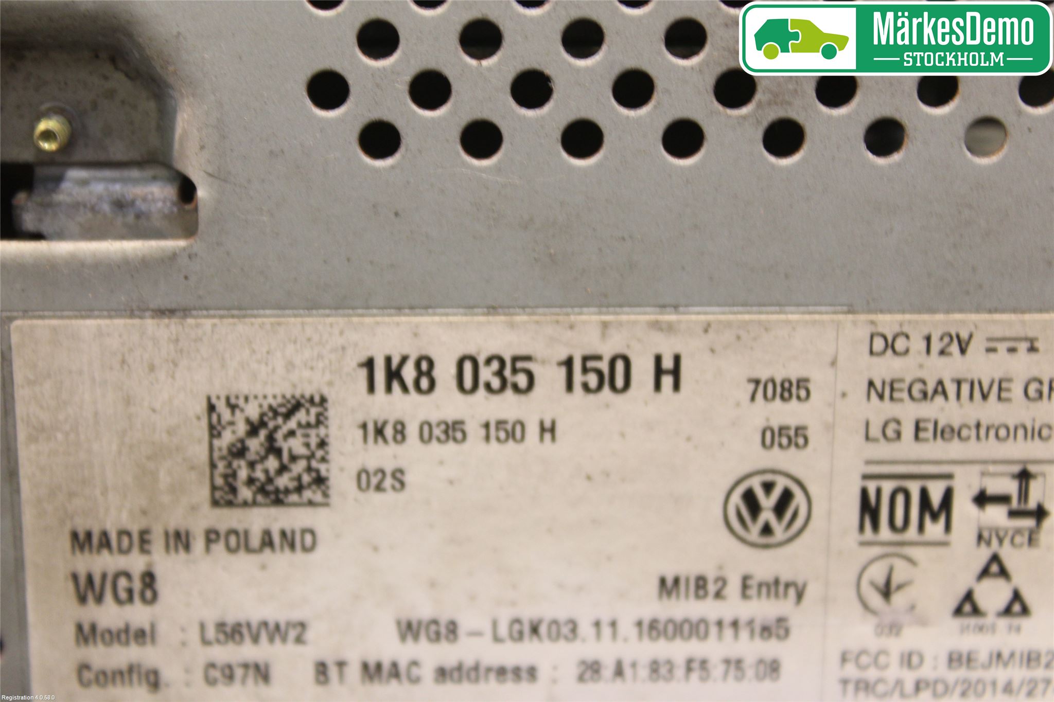 Volkswagen VW CADDY 16-20 Stereo Radio Med Cd