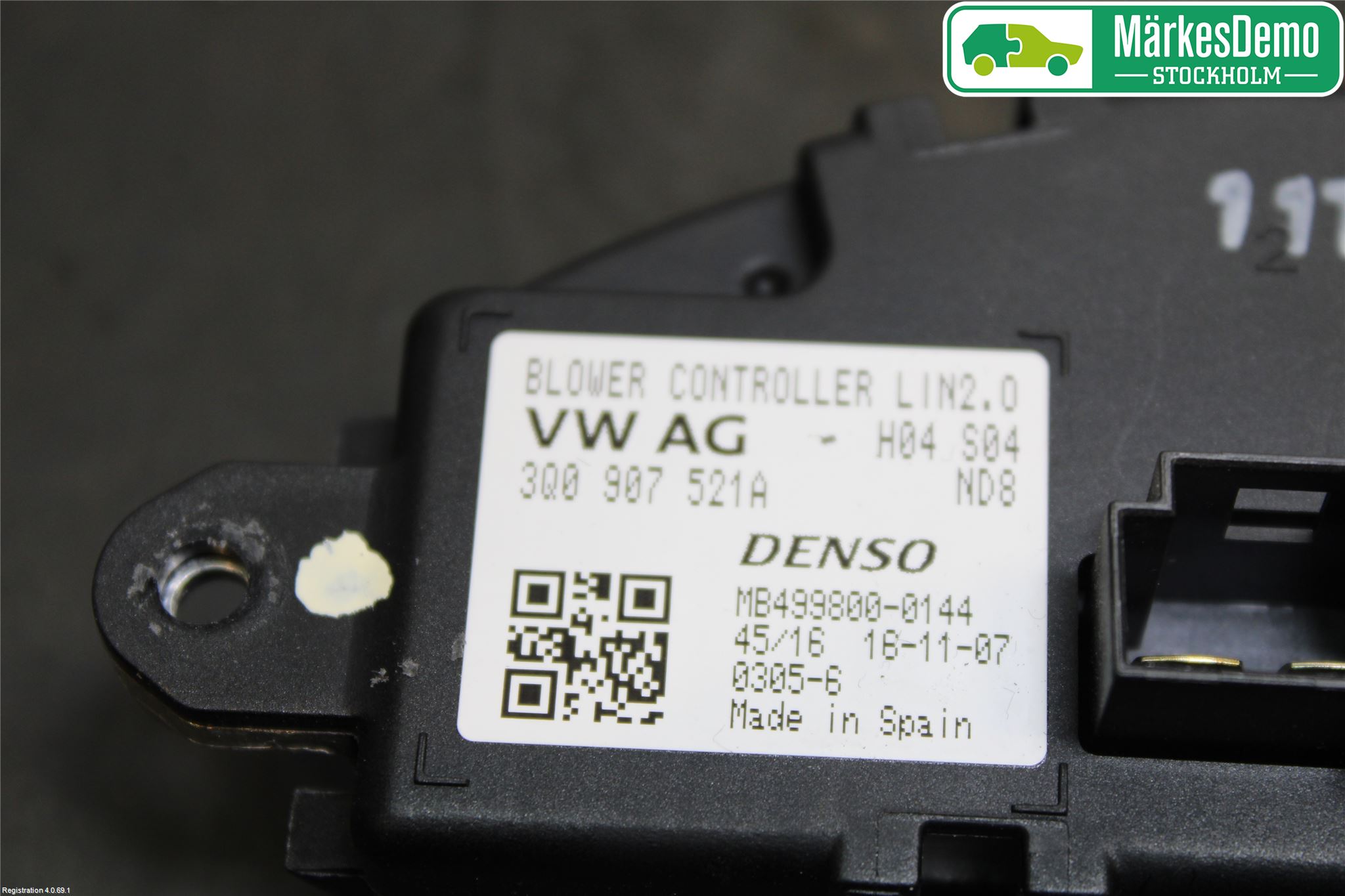 Volkswagen VW PASSAT 15-19 Varmeapparat Viftemotstand