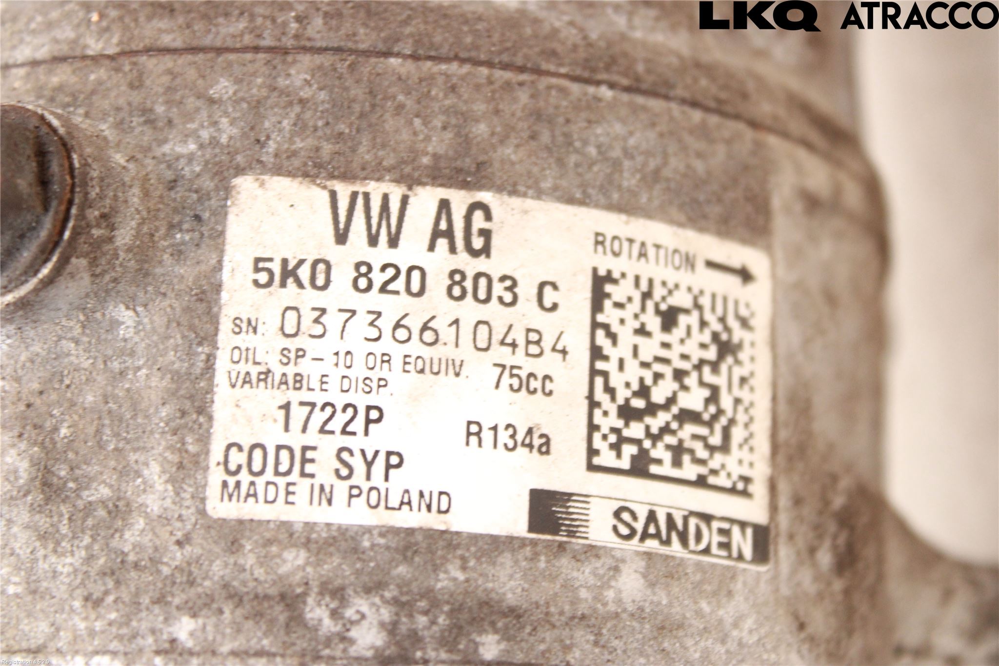 Skoda FABIA 07-14 Varme Ac Kompressor