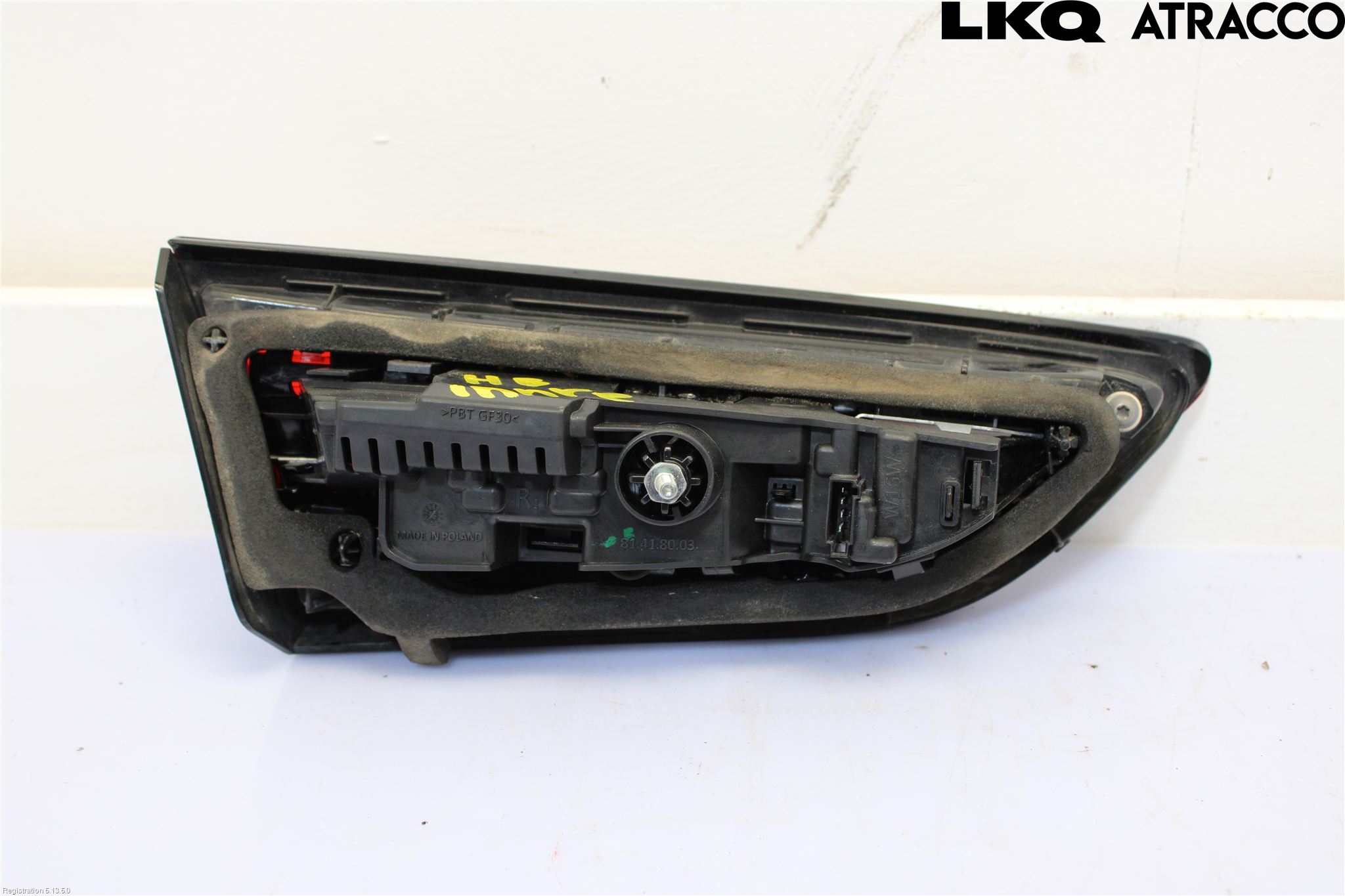 Opel ASTRA K 16-22 Baklykt Høyre  På Luke(Indre)