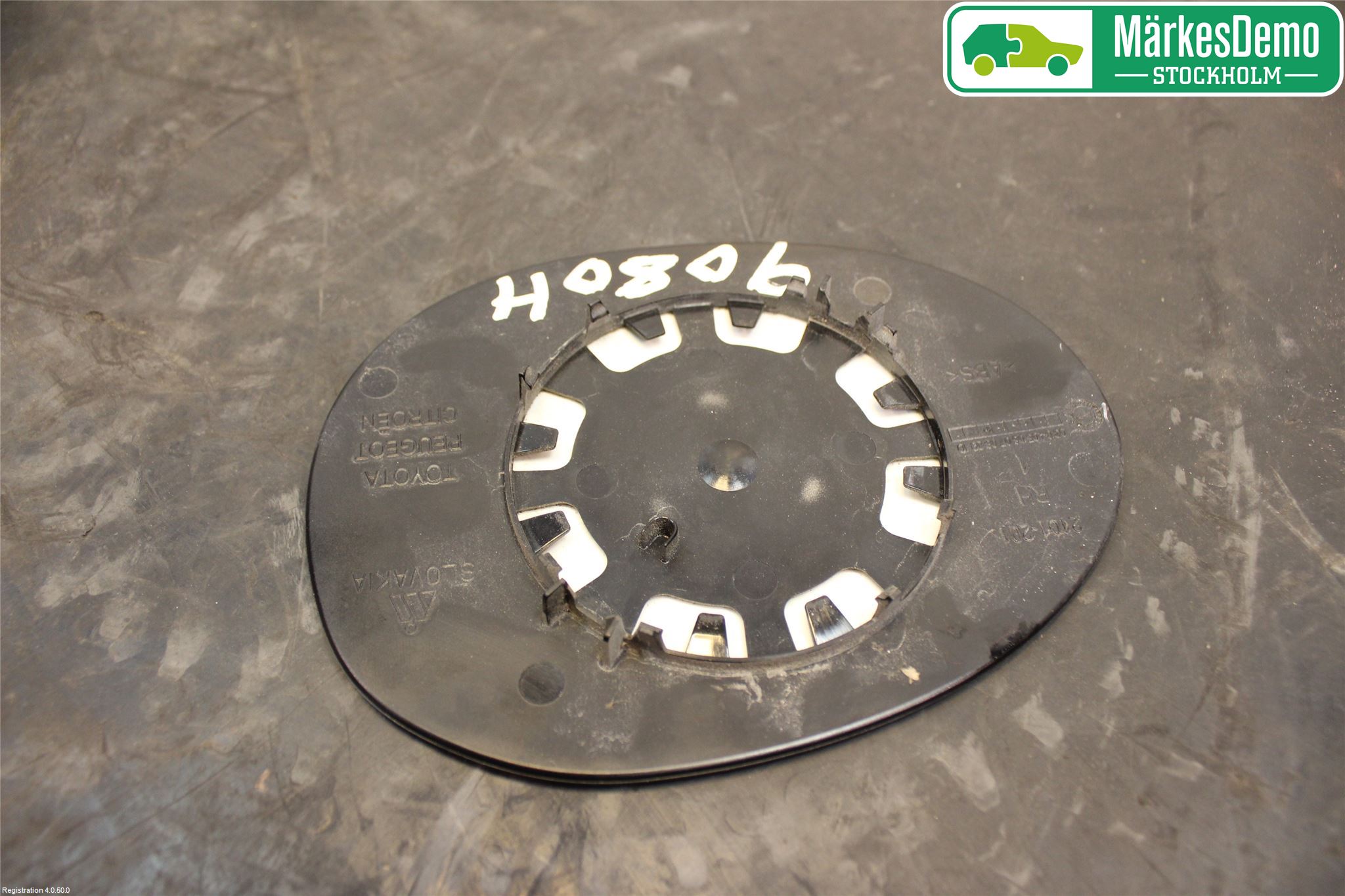 Peugeot 107 Speil Glass H