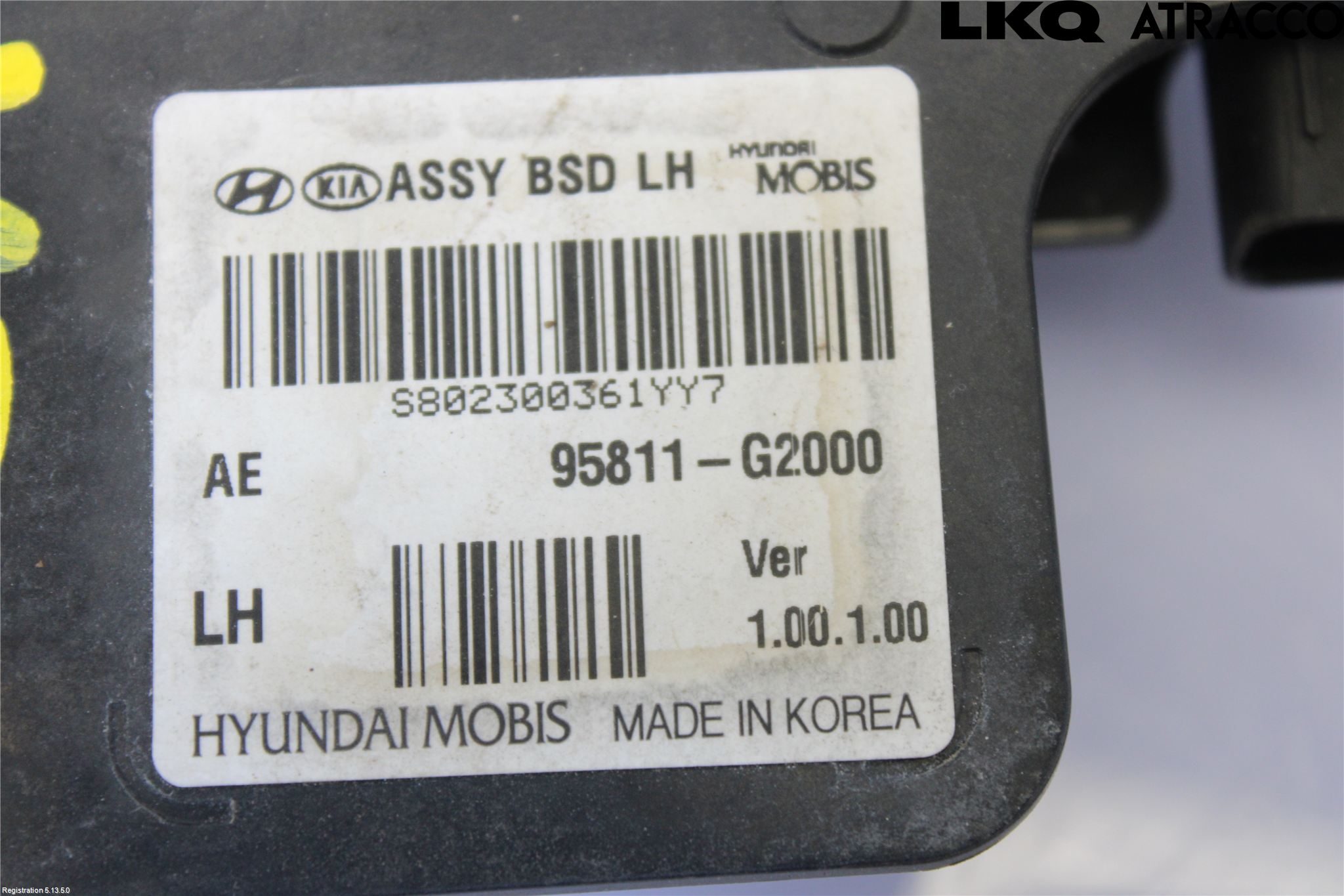 Hyundai IONIQ AE 17-22 Sensor Kollisjonsbeskyttelse