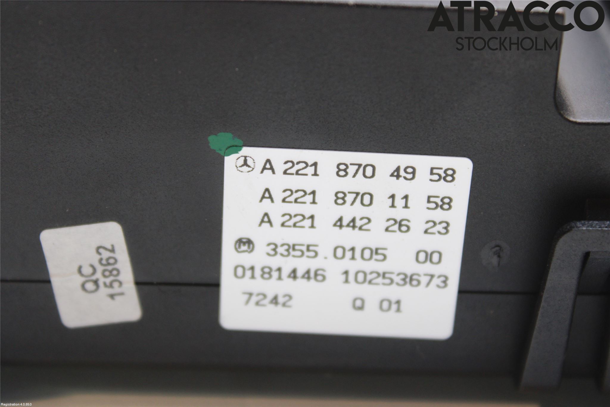 Mercedes-Benz MB S-KLASS (W221) 05-13 Varme Ac Betjening-Display