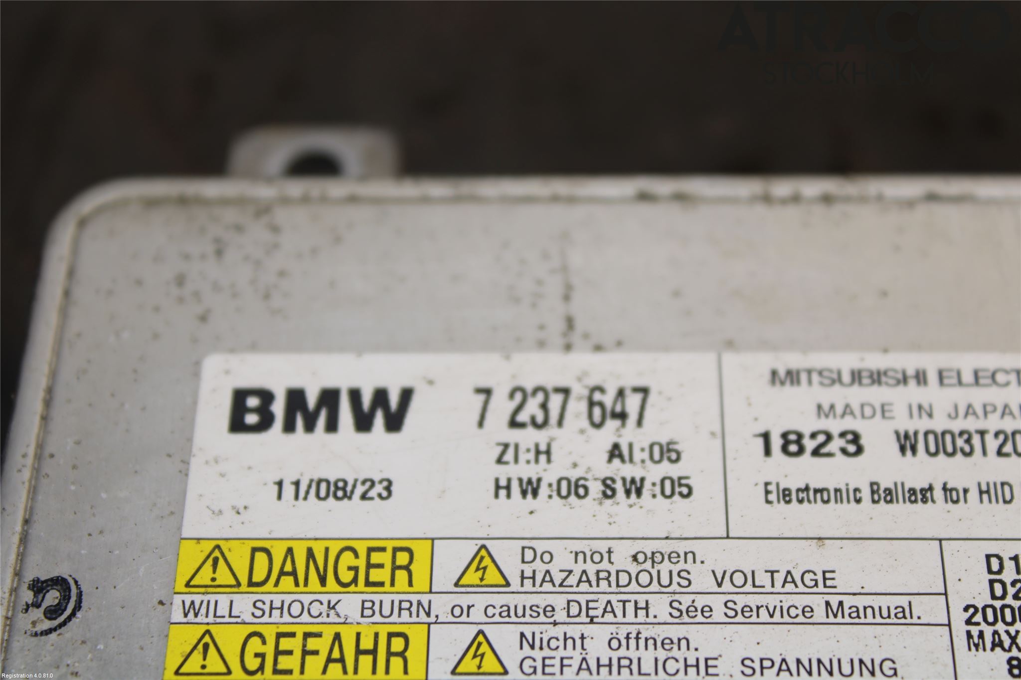 BMW 5 F10/F11/F18 09-17 Styreenhet Xenon