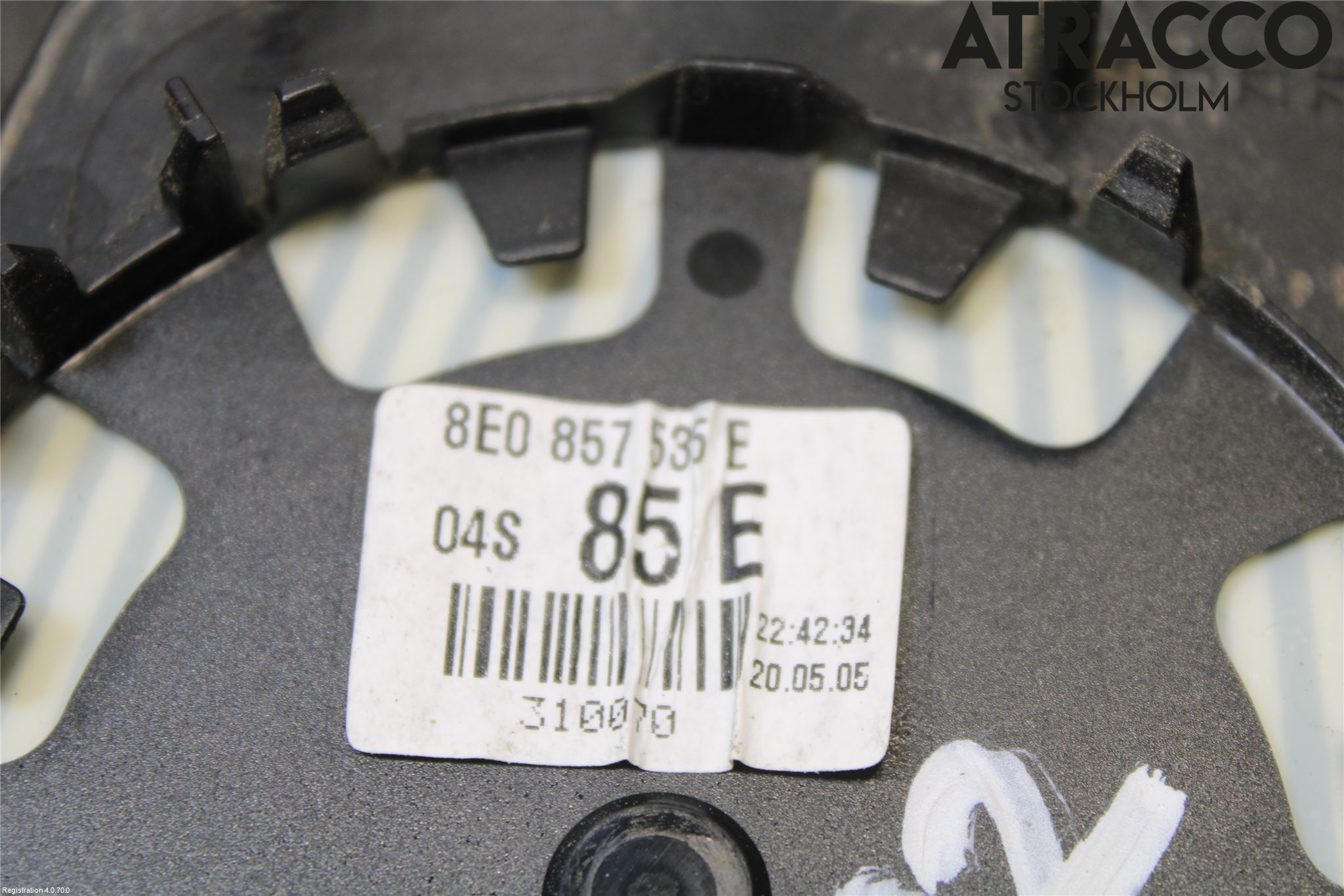 Audi A4/S4 05-07 Speil Glass V