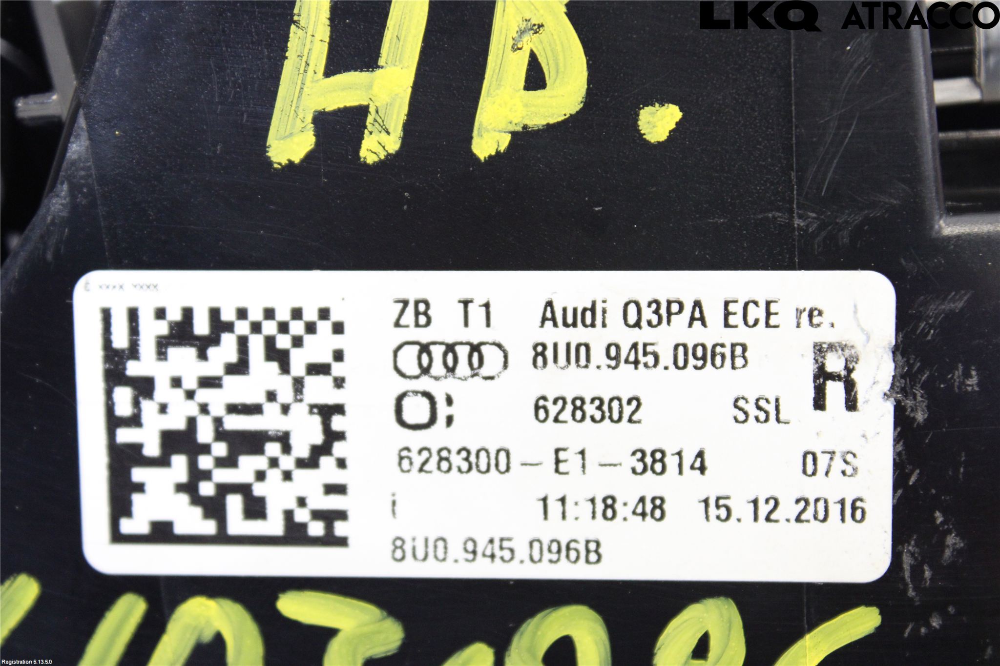 Audi Q3 8U 12-18 Refleks Bak