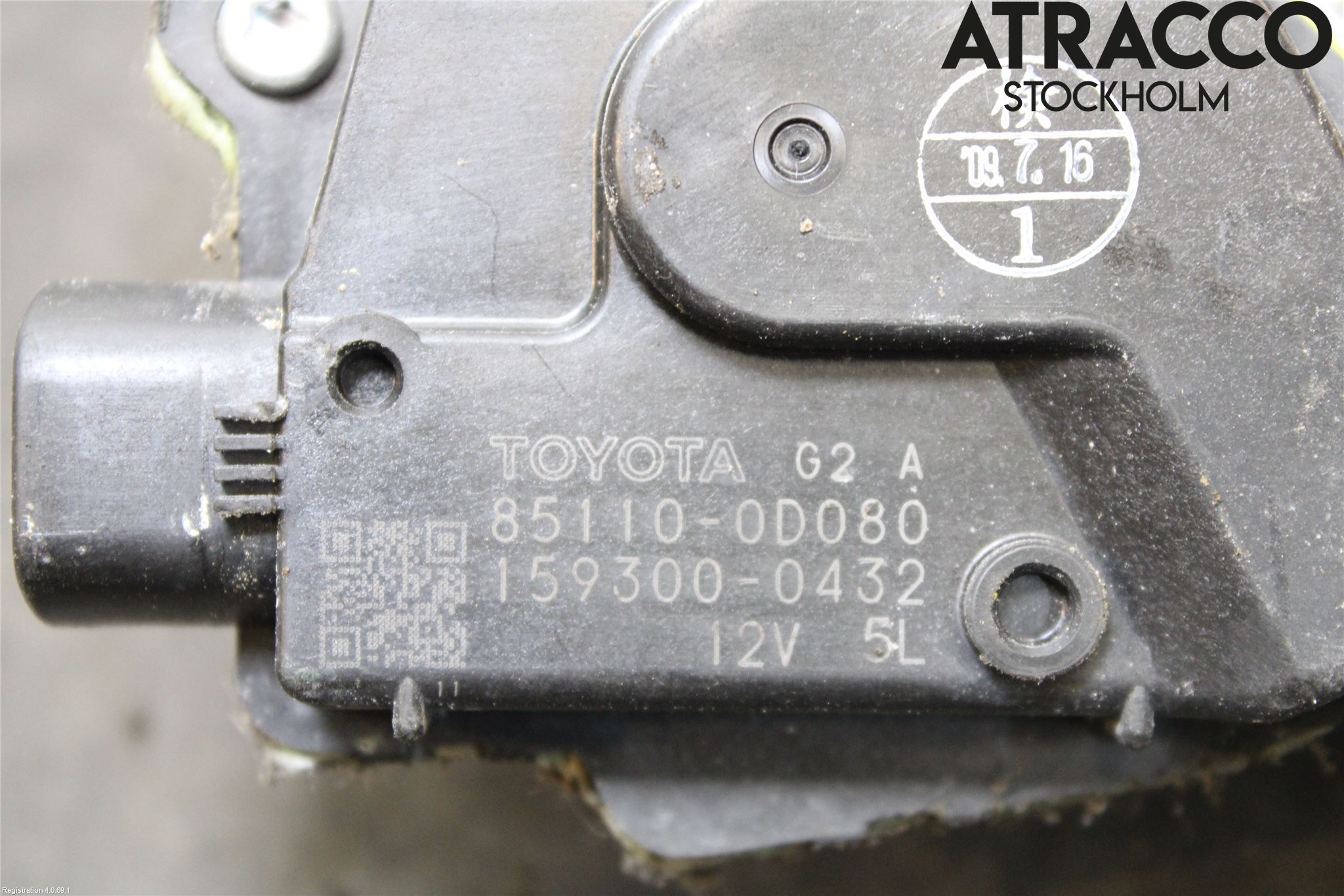 Toyota YARIS XP90 06-11 Viskermotor Frontrute