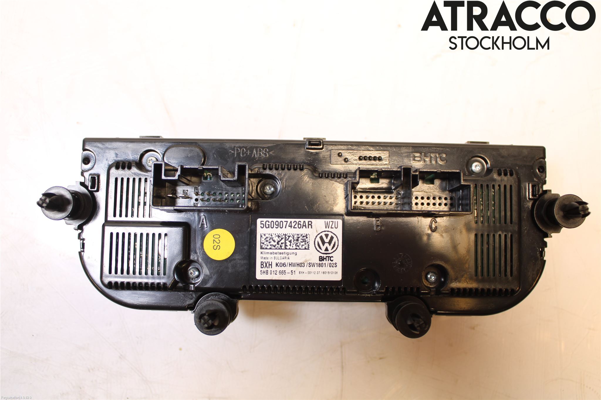 Volkswagen VW GOLF / E-GOLF VII 13-20 Varme Ac Betjening-Display