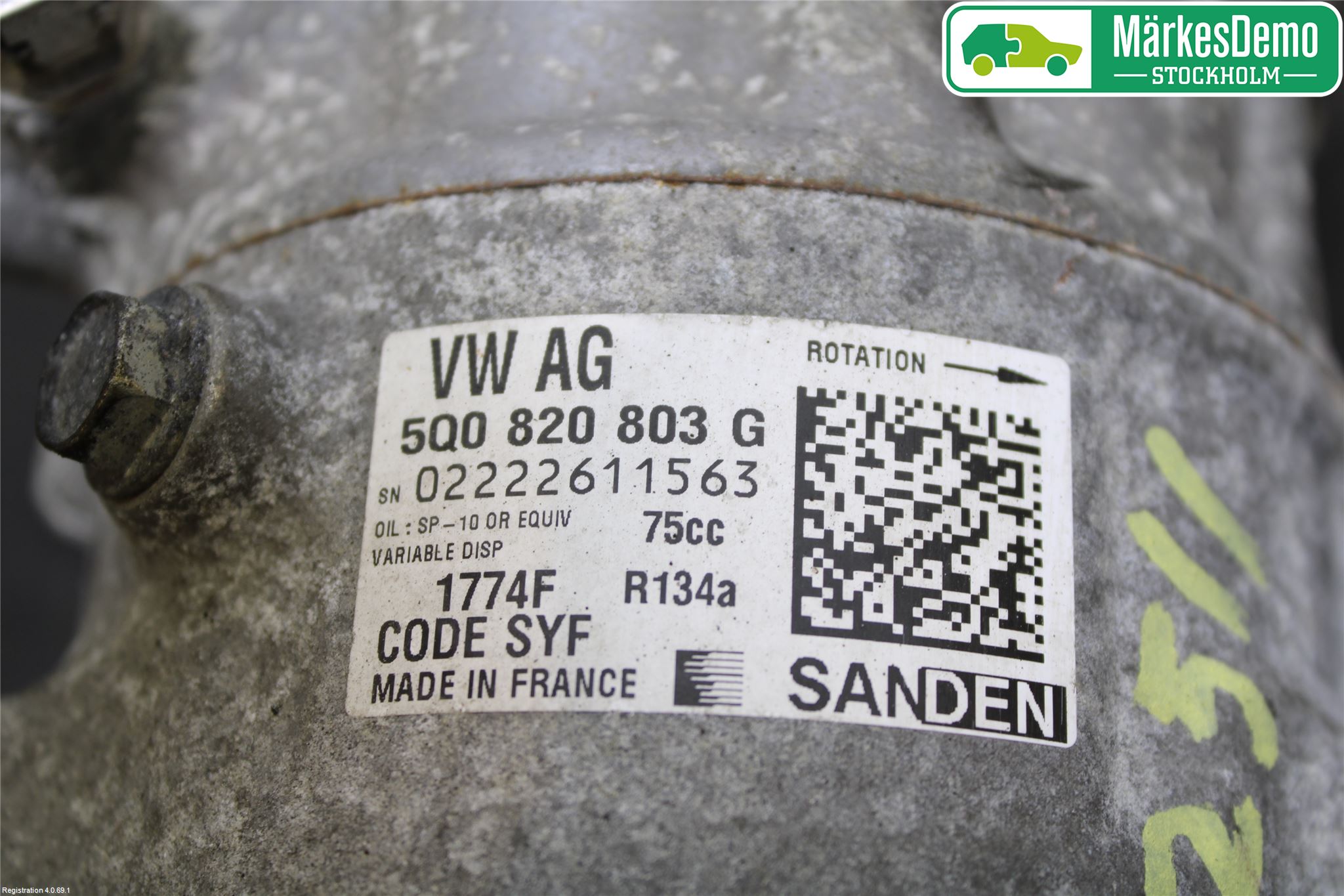 Skoda FABIA 15-21 Varme Ac Kompressor