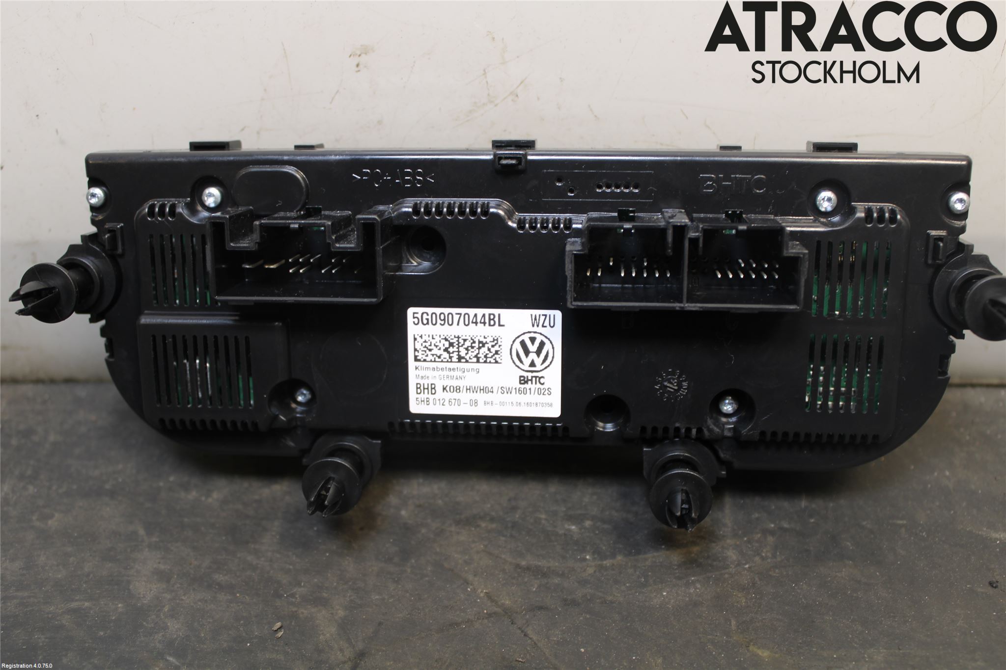 Volkswagen VW GOLF / E-GOLF VII 13-20 Varme Ac Betjening-Display