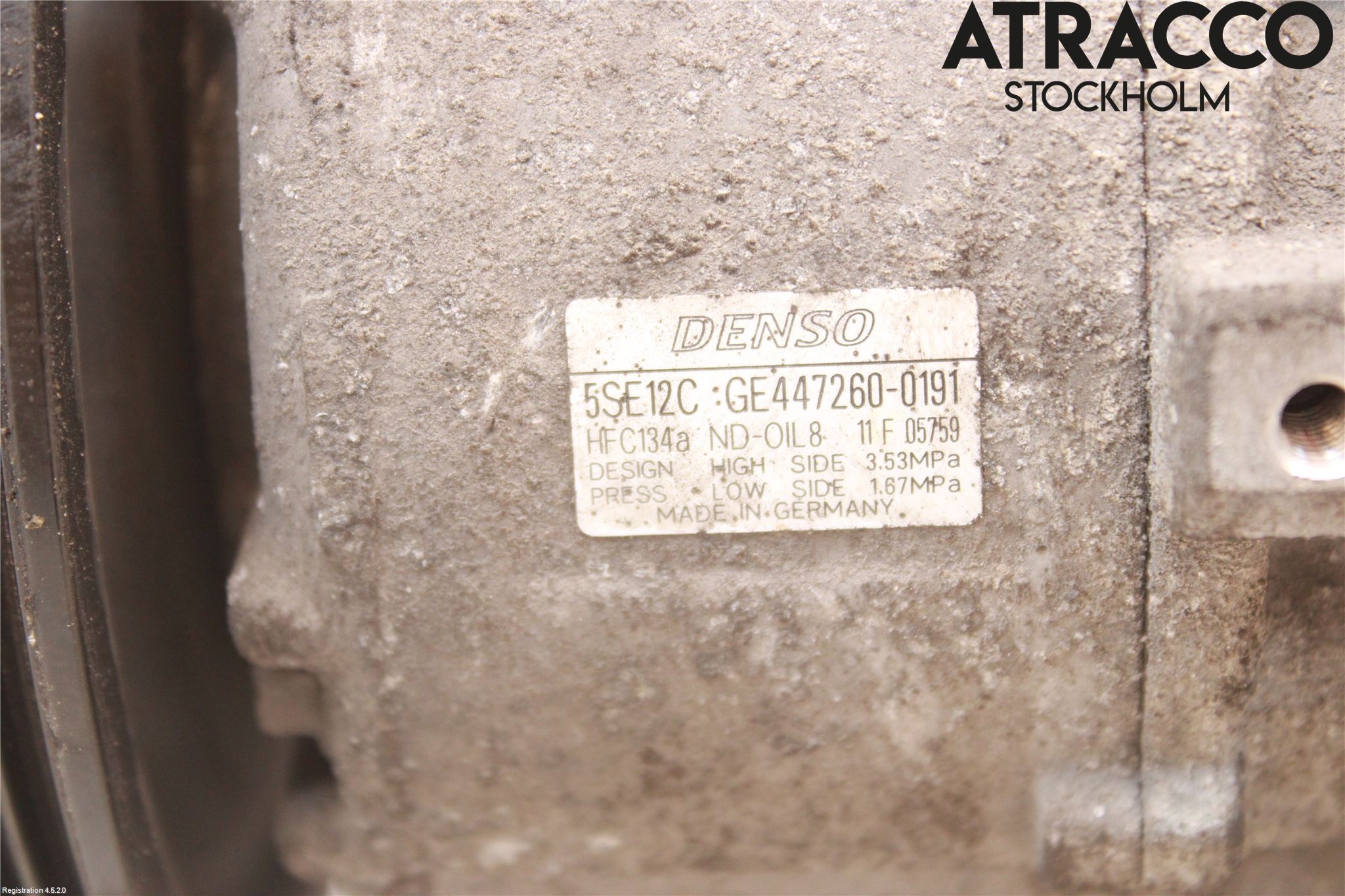 Toyota COROLLA VERSO 04-07 Varme Ac Kompressor