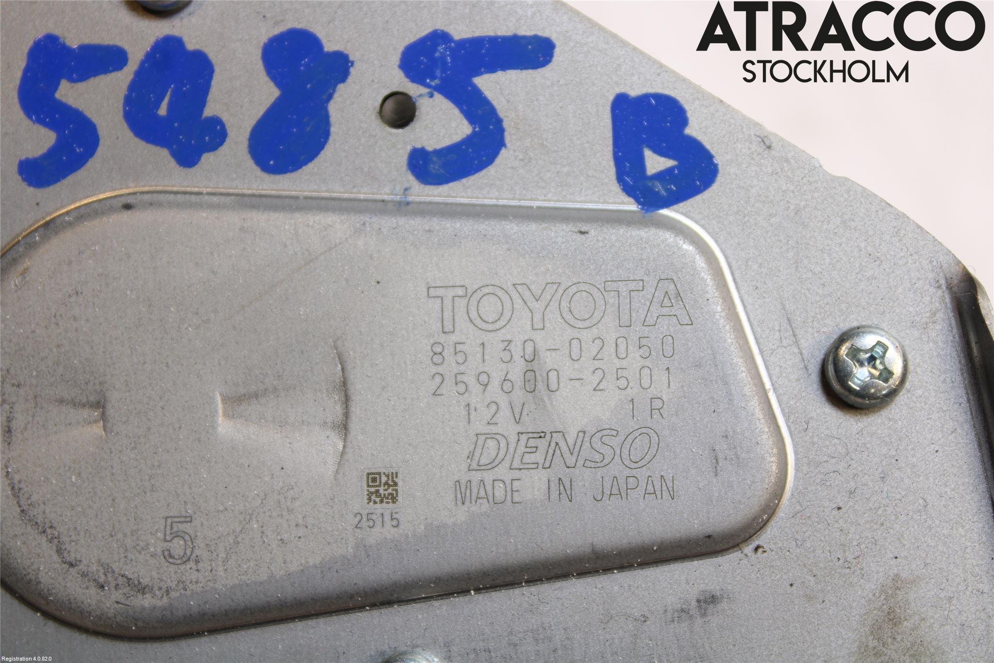 Toyota AURIS 13-19 Viskermotor Bakluke