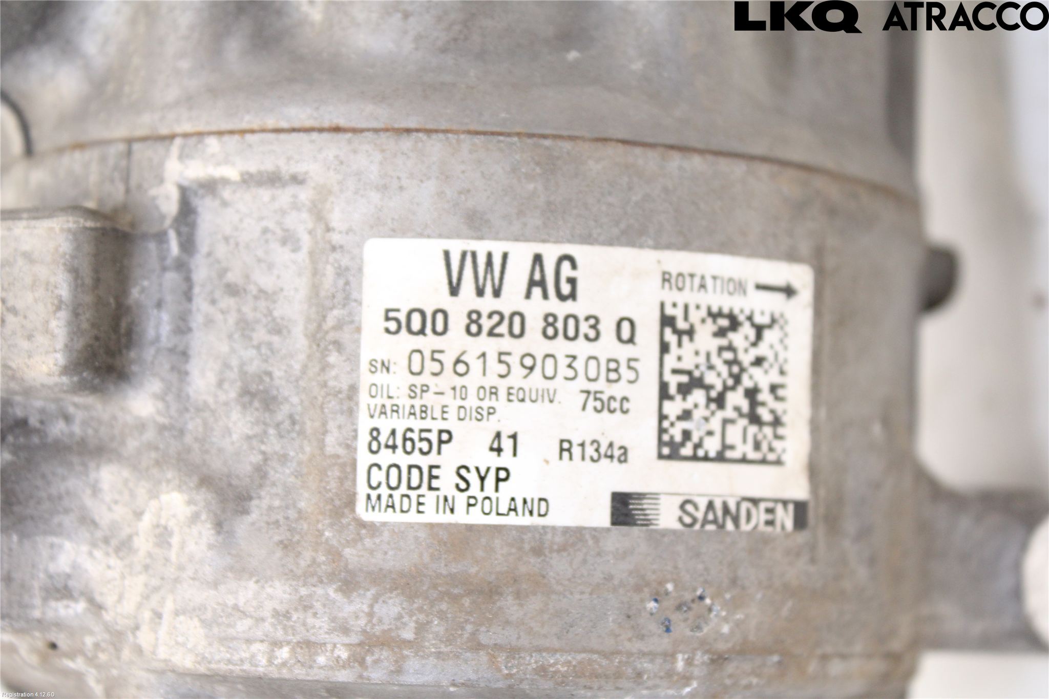 Volkswagen VW CADDY 16-20 Varme Ac Kompressor