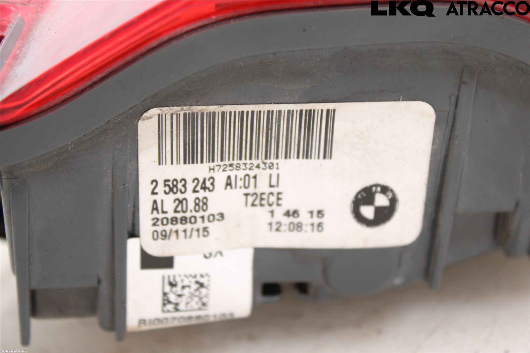 BMW 7 G11/G12 15-22 Baklykt Venstre  På Luke(Indre