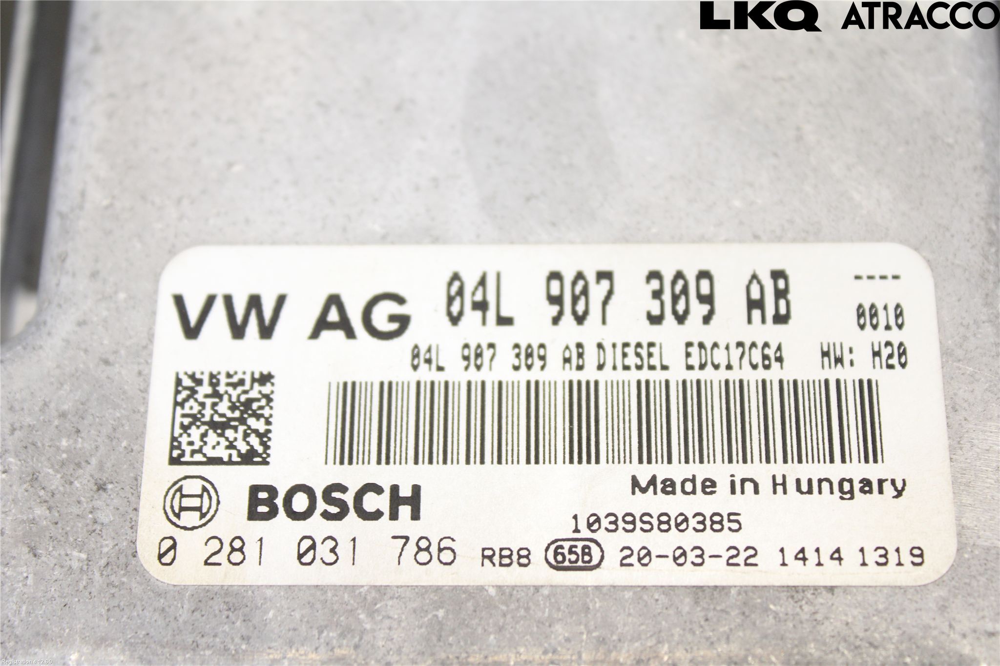 Volkswagen VW CADDY 16-20 Styreenhet Dieselpumpe