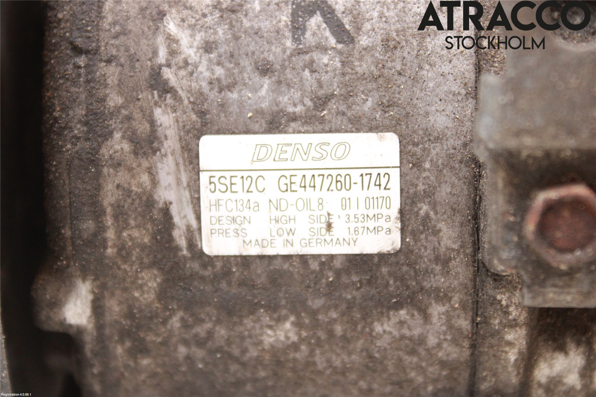Toyota COROLLA VERSO 04-07 Varme Ac Kompressor