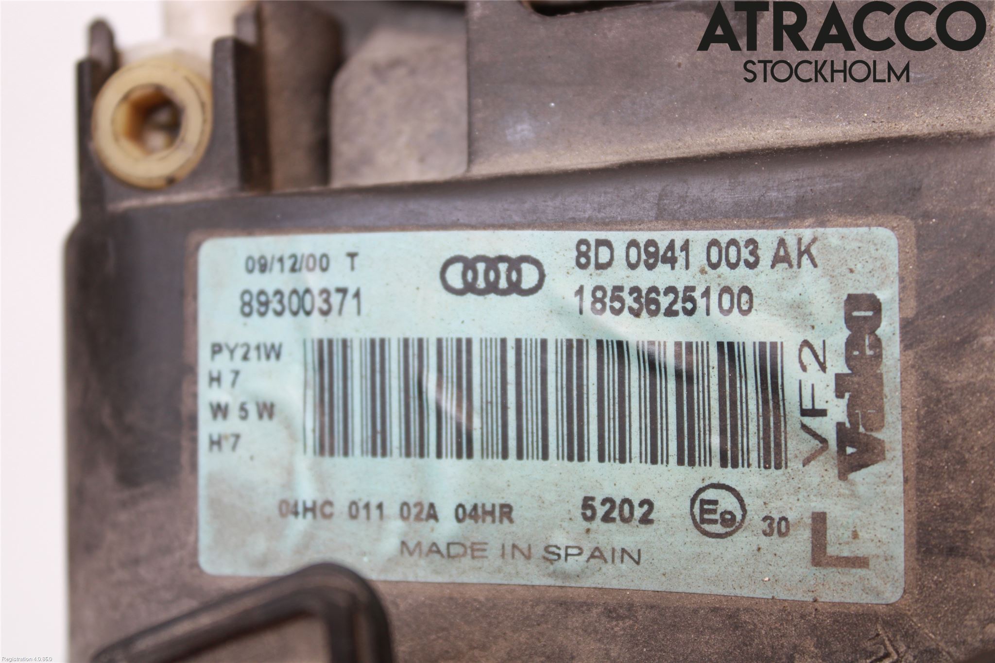 Audi A4/S4 99B-00 Frontlykt Venstre