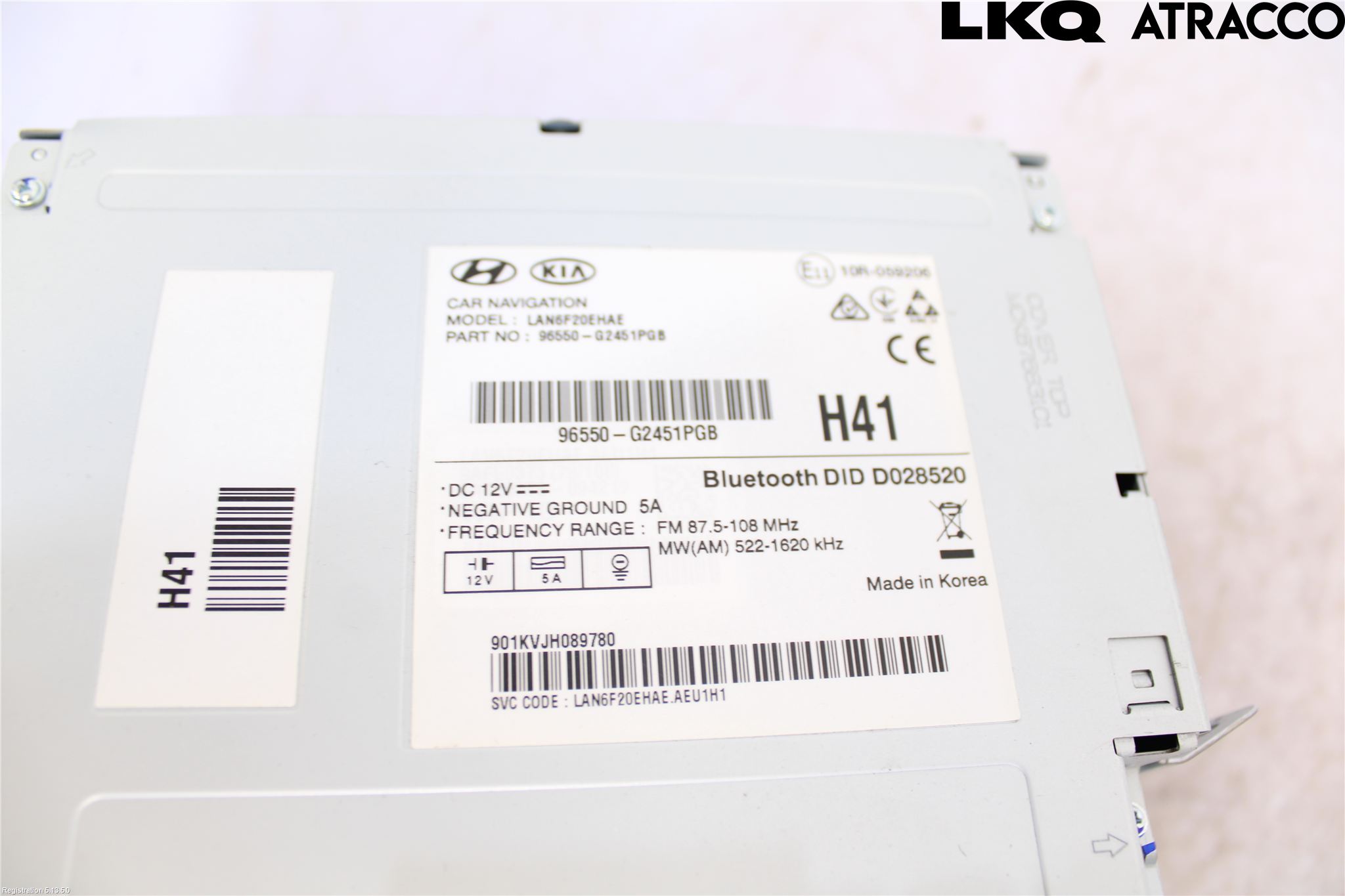Hyundai IONIQ AE 17-22 Stereo Radio Med Cd