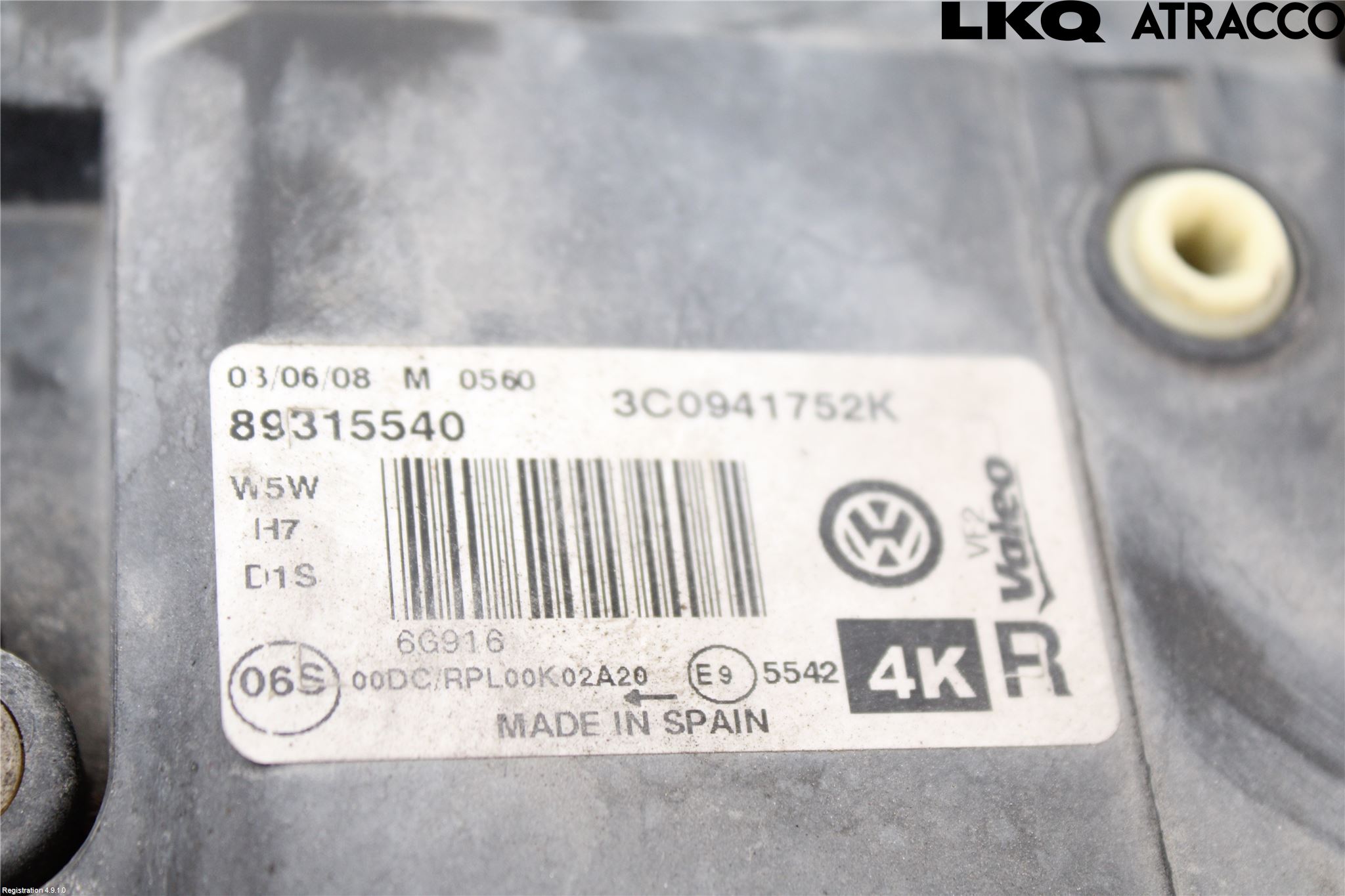 Volkswagen VW PASSAT 05-11 Frontlykt Venstre