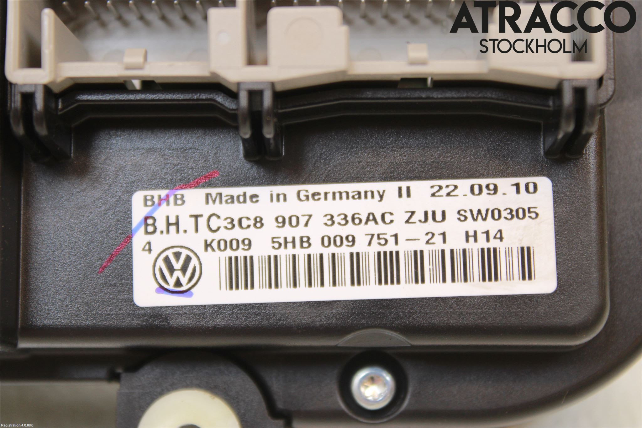 Volkswagen VW GOLF PLUS/CROSS GOLF 04-14 Varme Ac Betjening-Display