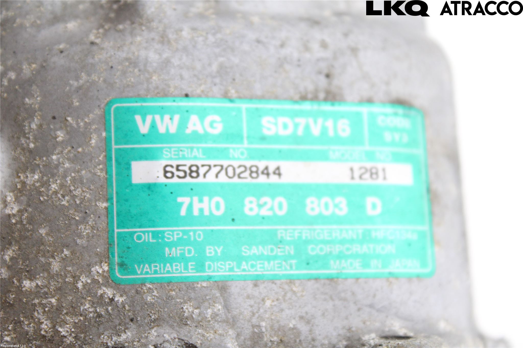 Volkswagen VW CADDY      04-10 Varme Ac Kompressor