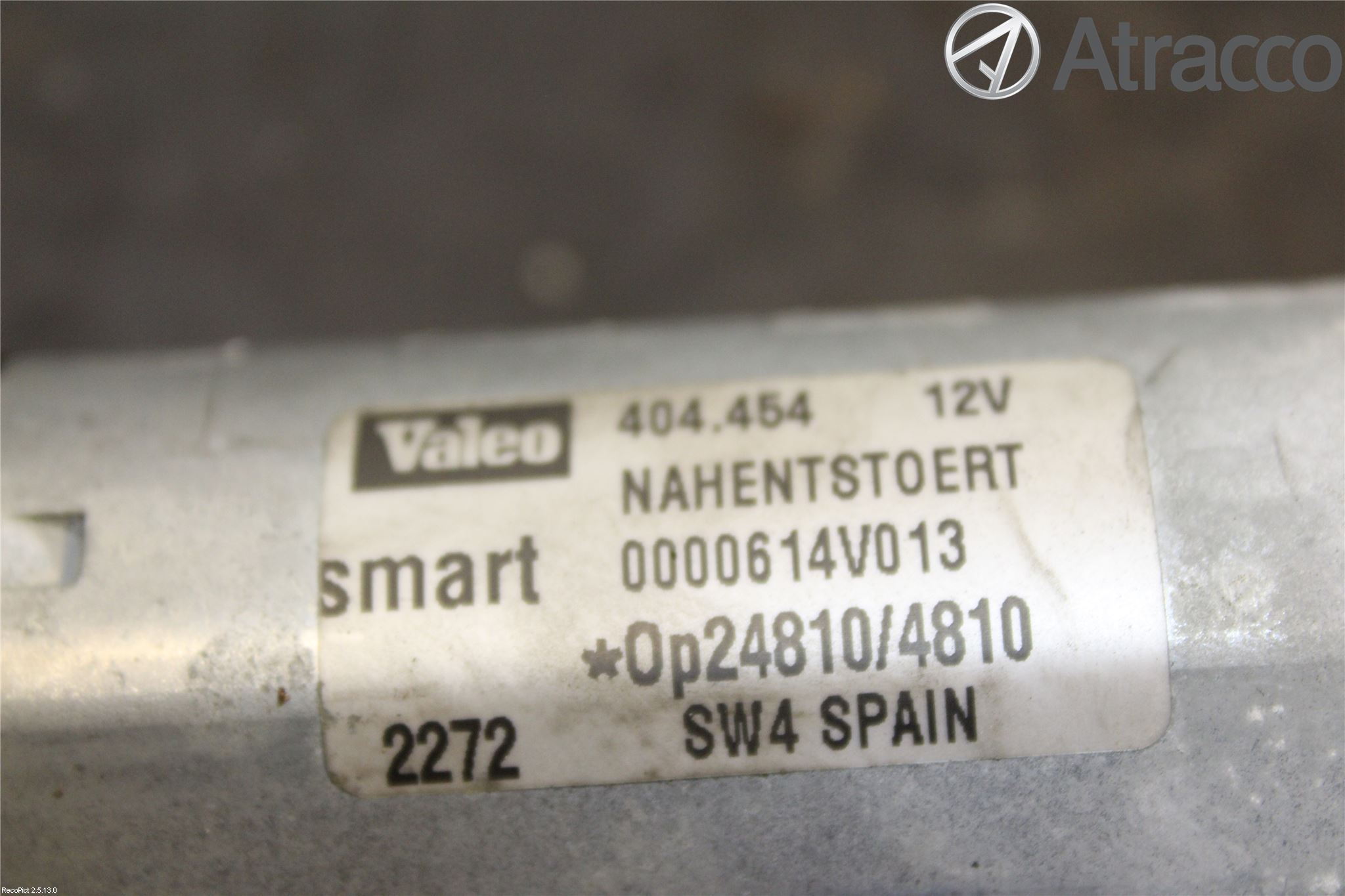 Smart FORTWO I 99-07 Viskermotor Bakluke