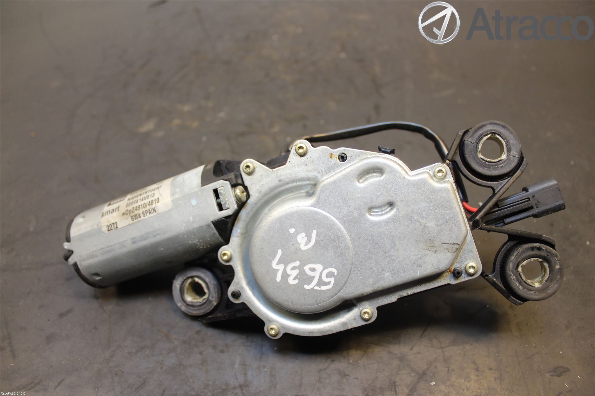 Smart FORTWO I 99-07 Viskermotor Bakluke