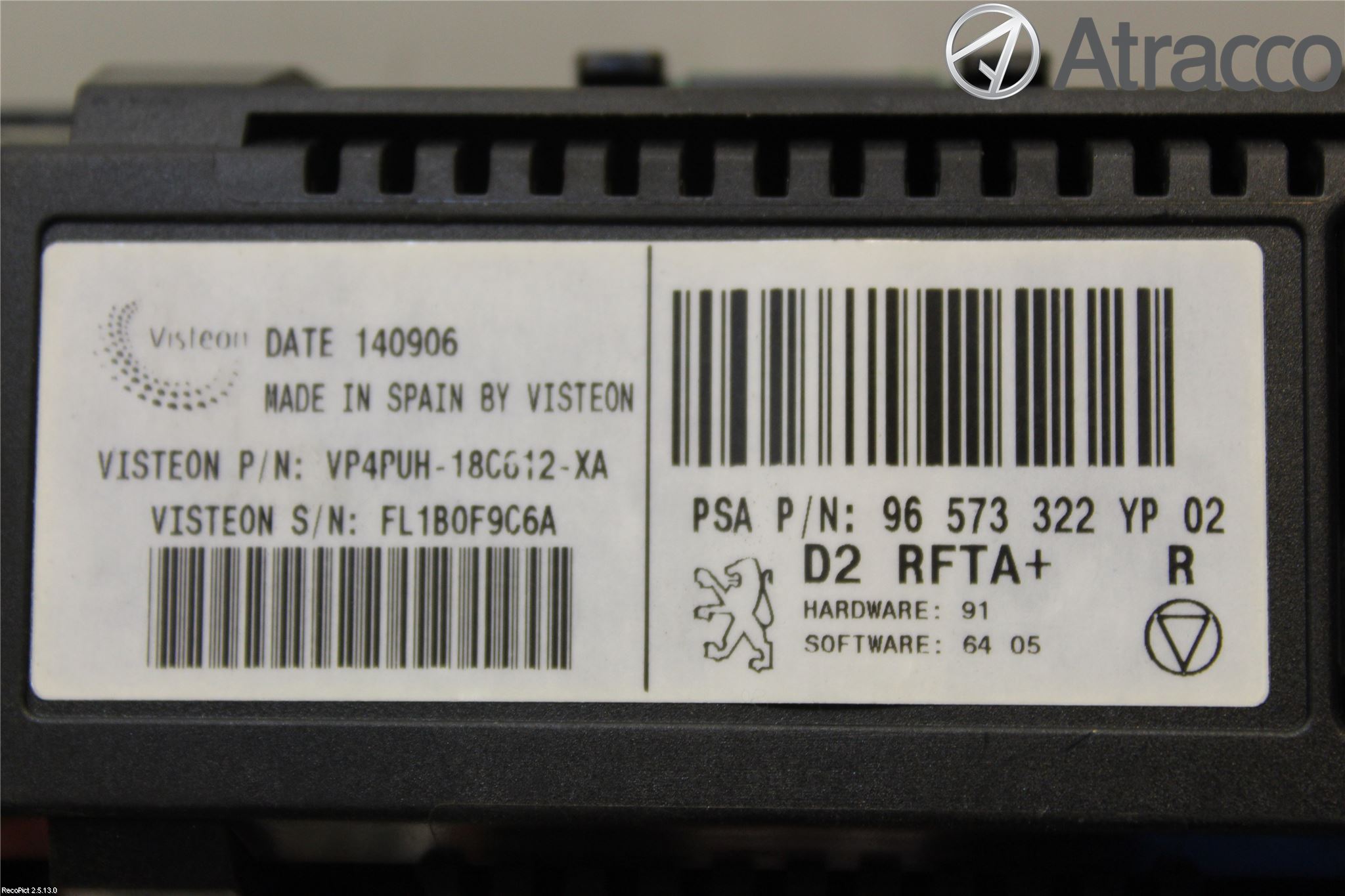 Peugeot 407 Varme Ac Betjening-Display
