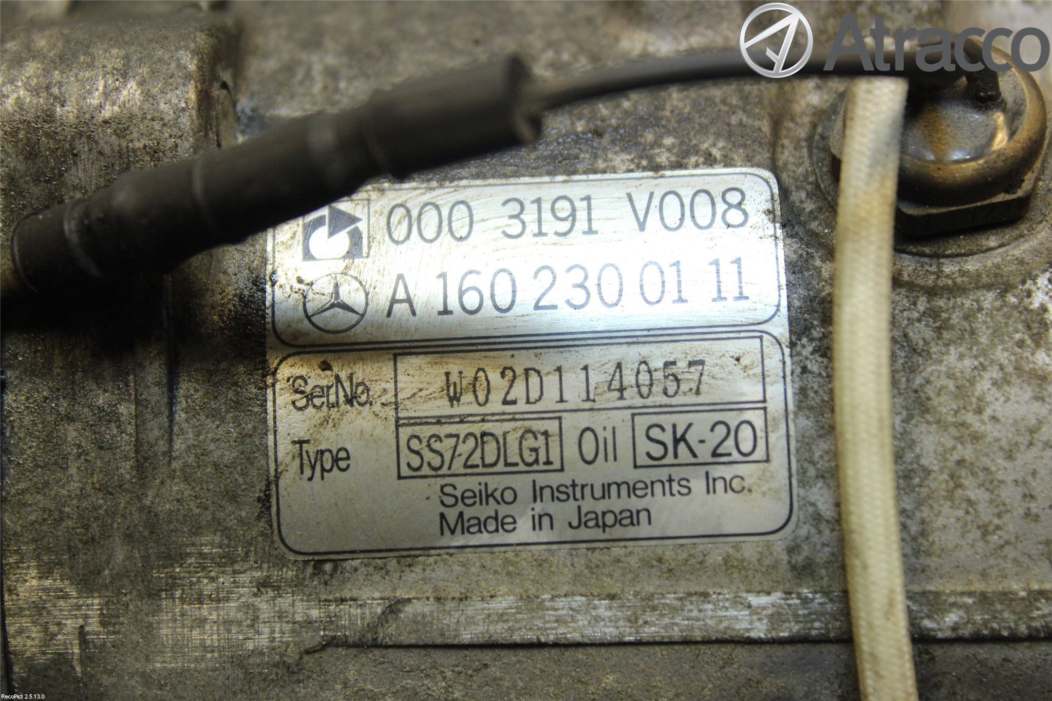 Smart FORTWO I 99-07 Varme Ac Kompressor