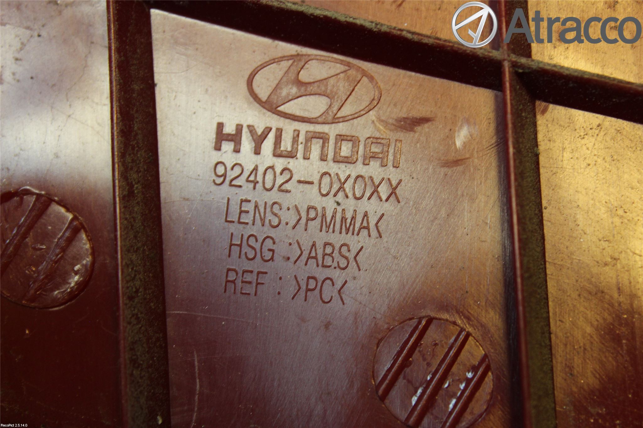 Hyundai i10 PA 08-13 Baklykt Høyre