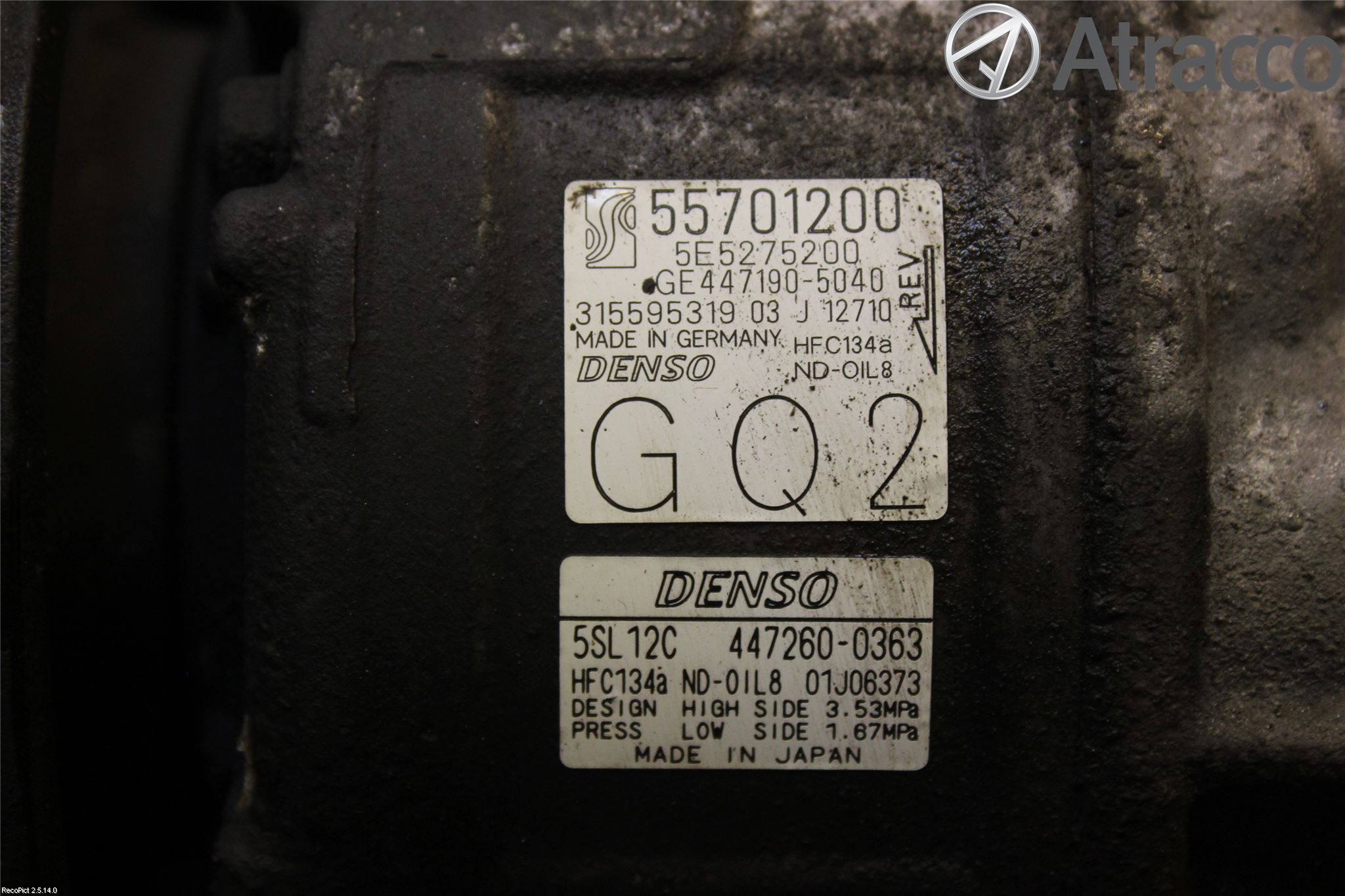Opel CORSA D 07-14 Varme Ac Kompressor