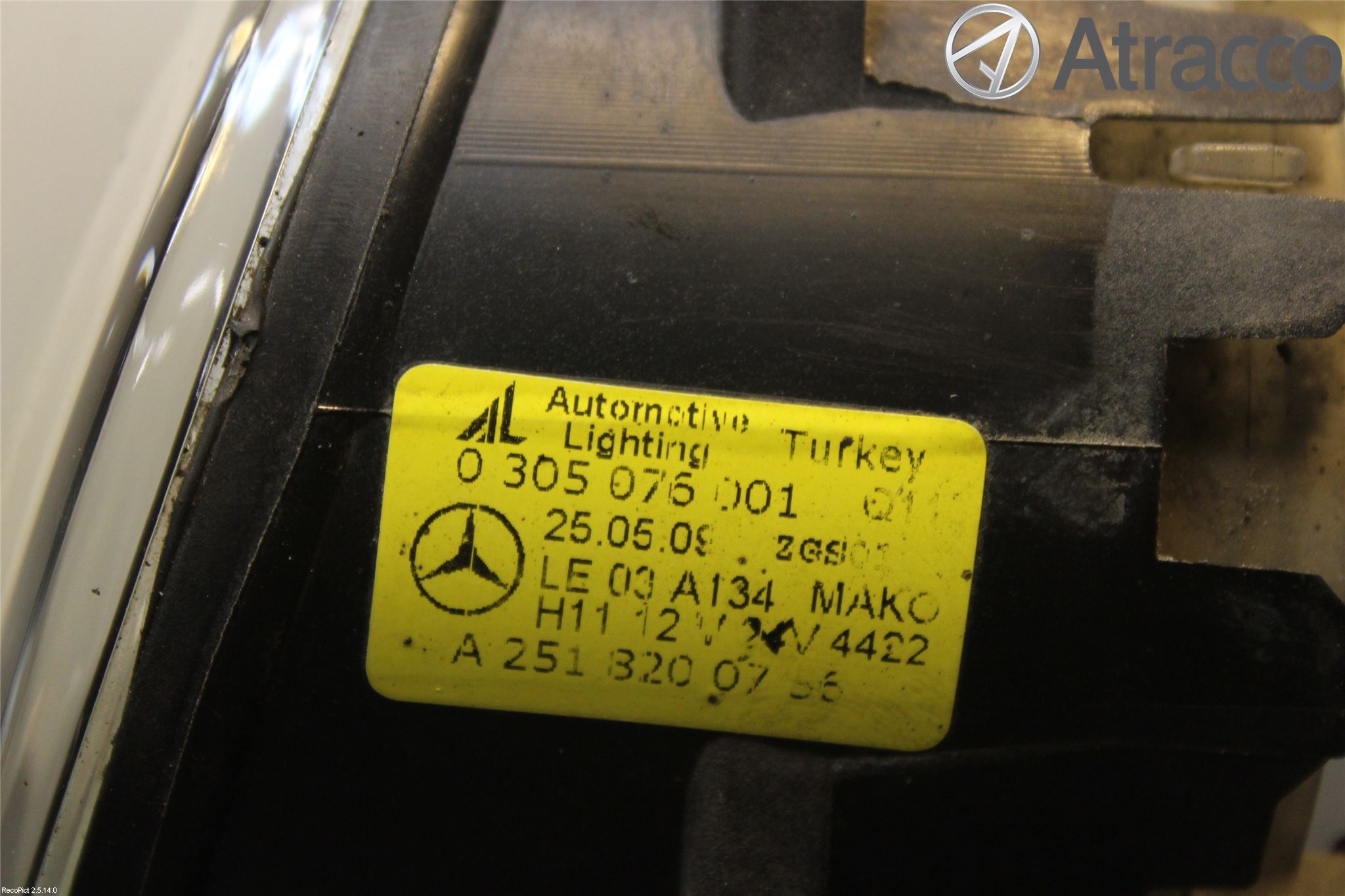Mercedes-Benz MB C-KLASS (W204) 07-15 Frontlykt-Kurve-Tåkelys