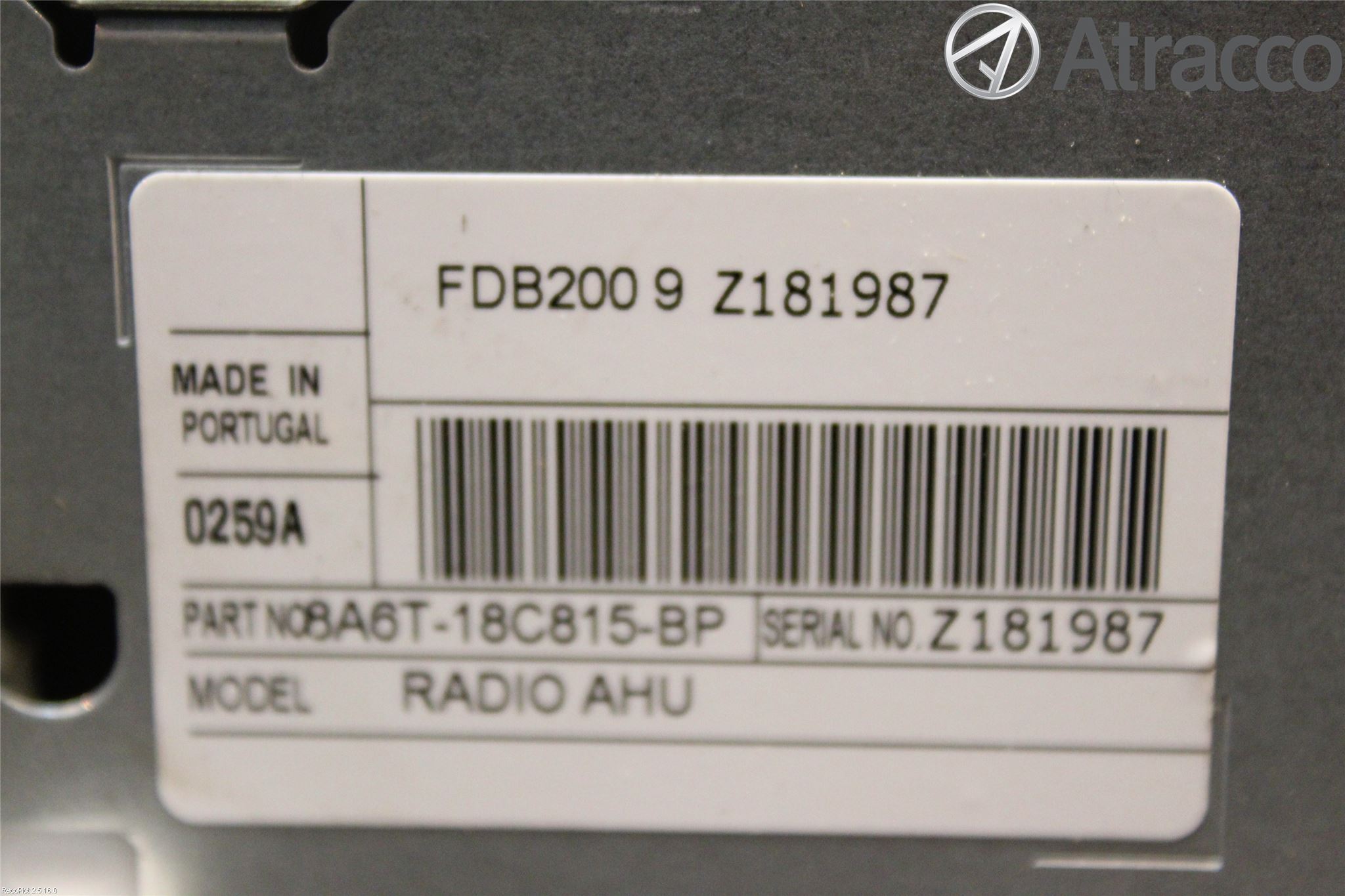 Ford FIESTA 09-12 Stereo Radio Med Cd