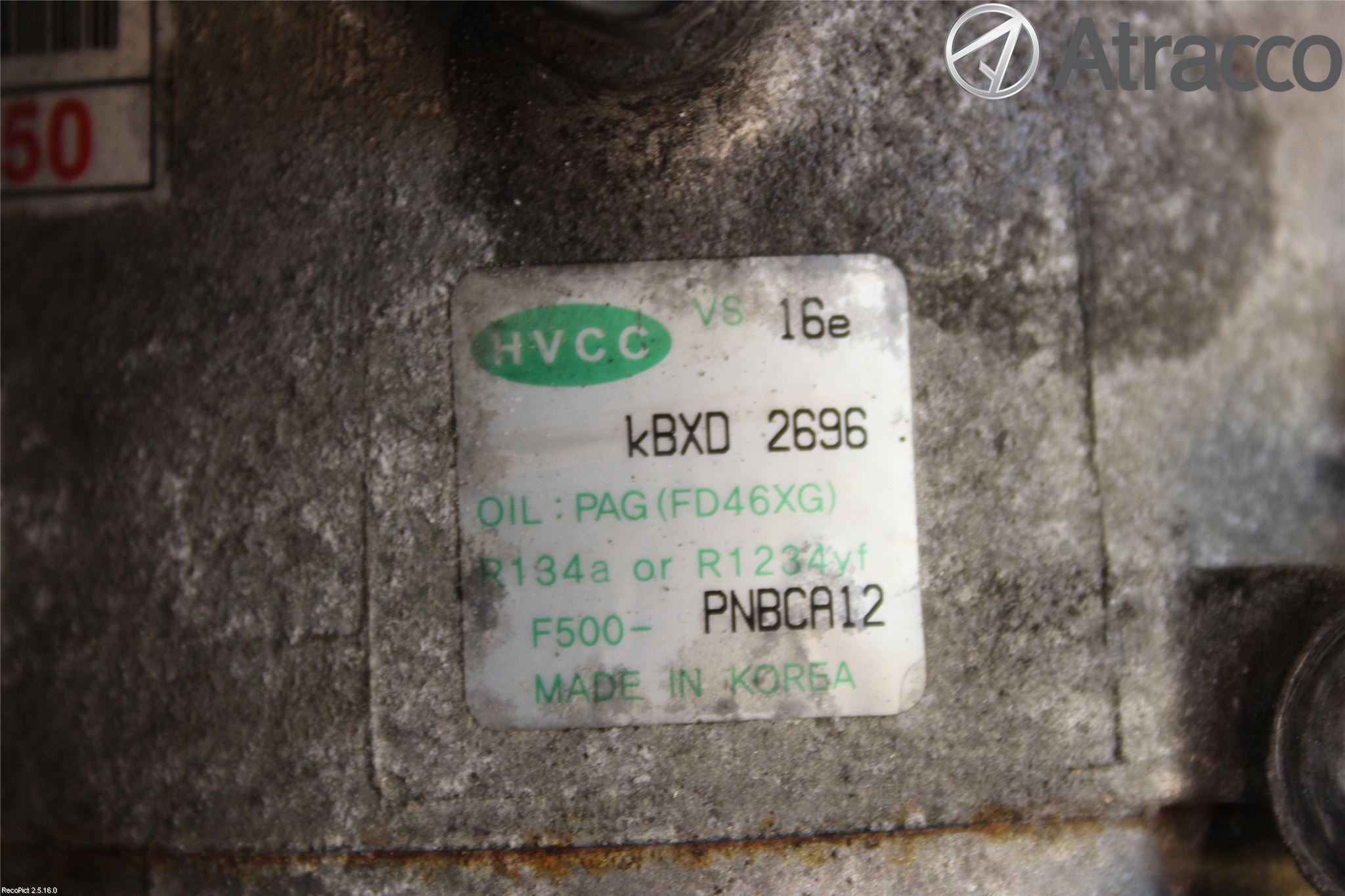 Kia CARENS III 13-19 Varme Ac Kompressor