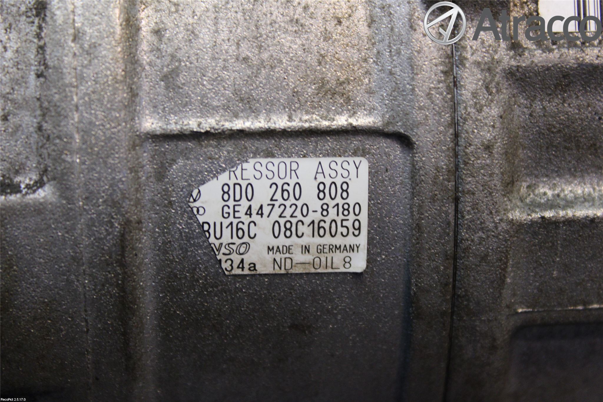 Volkswagen VW PASSAT 01-05 Varme Ac Kompressor