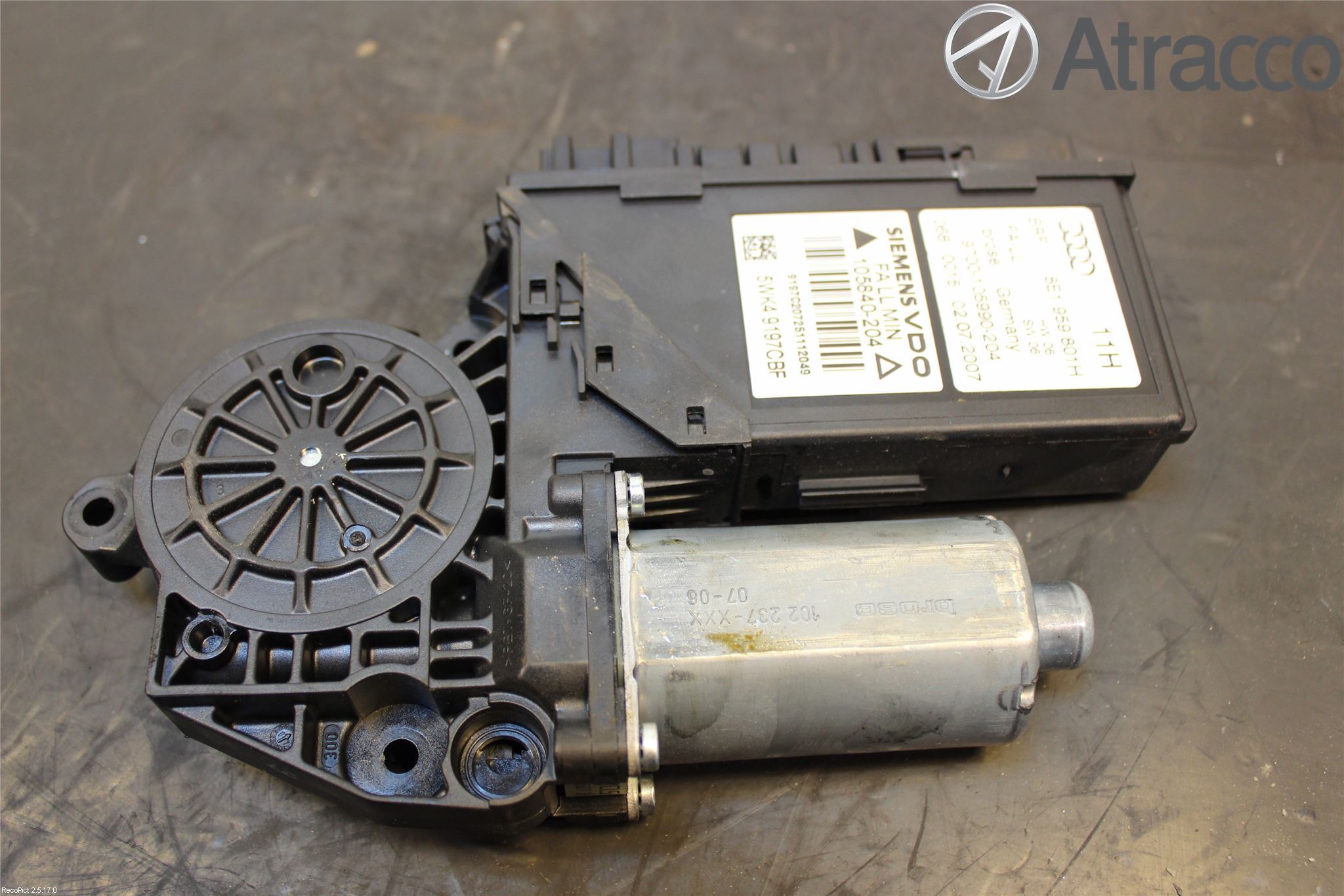 Audi A4/S4 05-07 Vindusheismotor