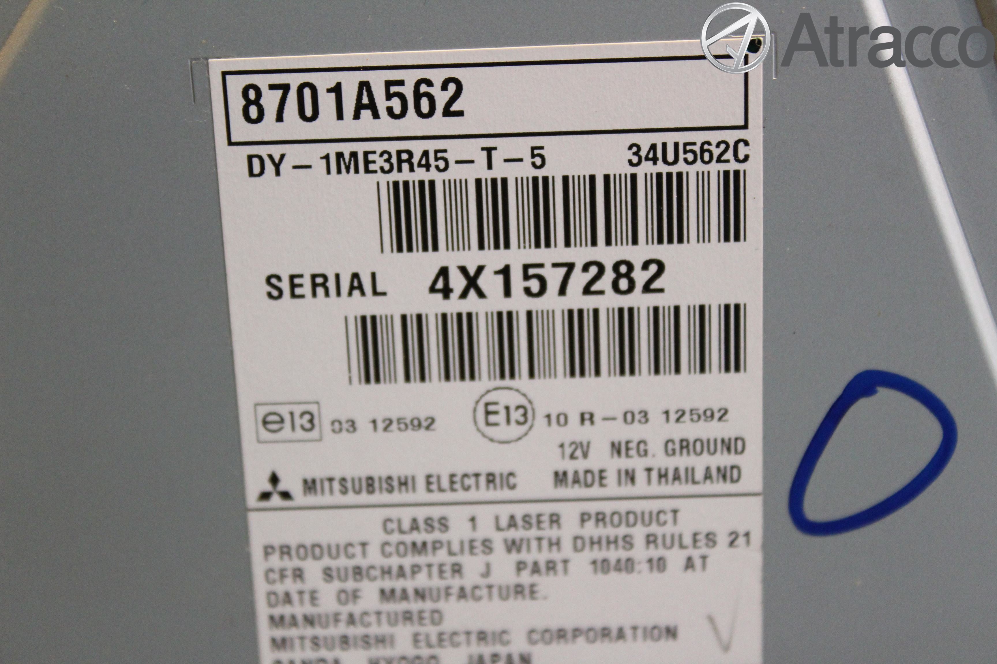 Mitsubishi ASX 10-22 Stereo Radio Med Cd
